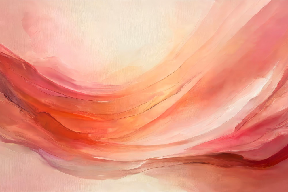 Waves of Peach and Pink