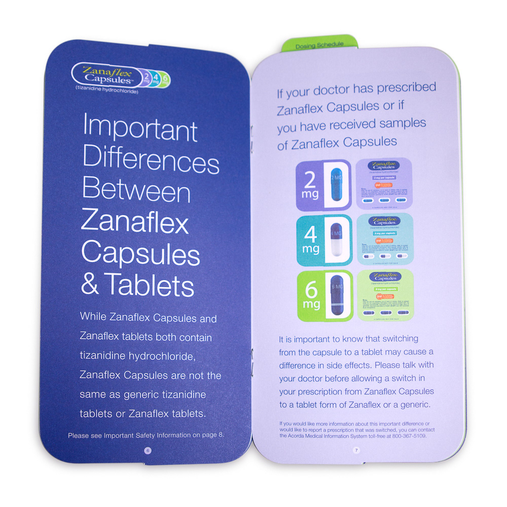 Booklet design, inside spread