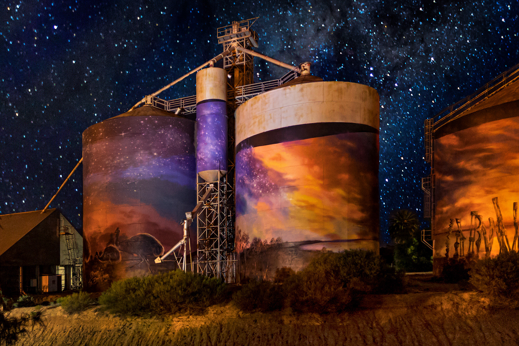 Silos in the Dark, Lake Tyrrell