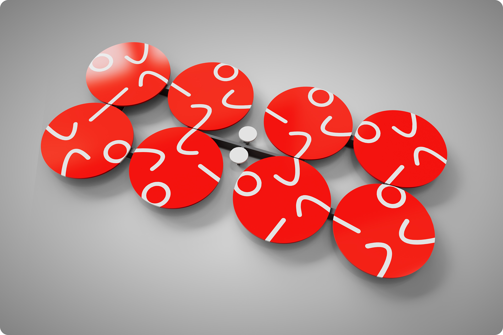 Wall clock concept render