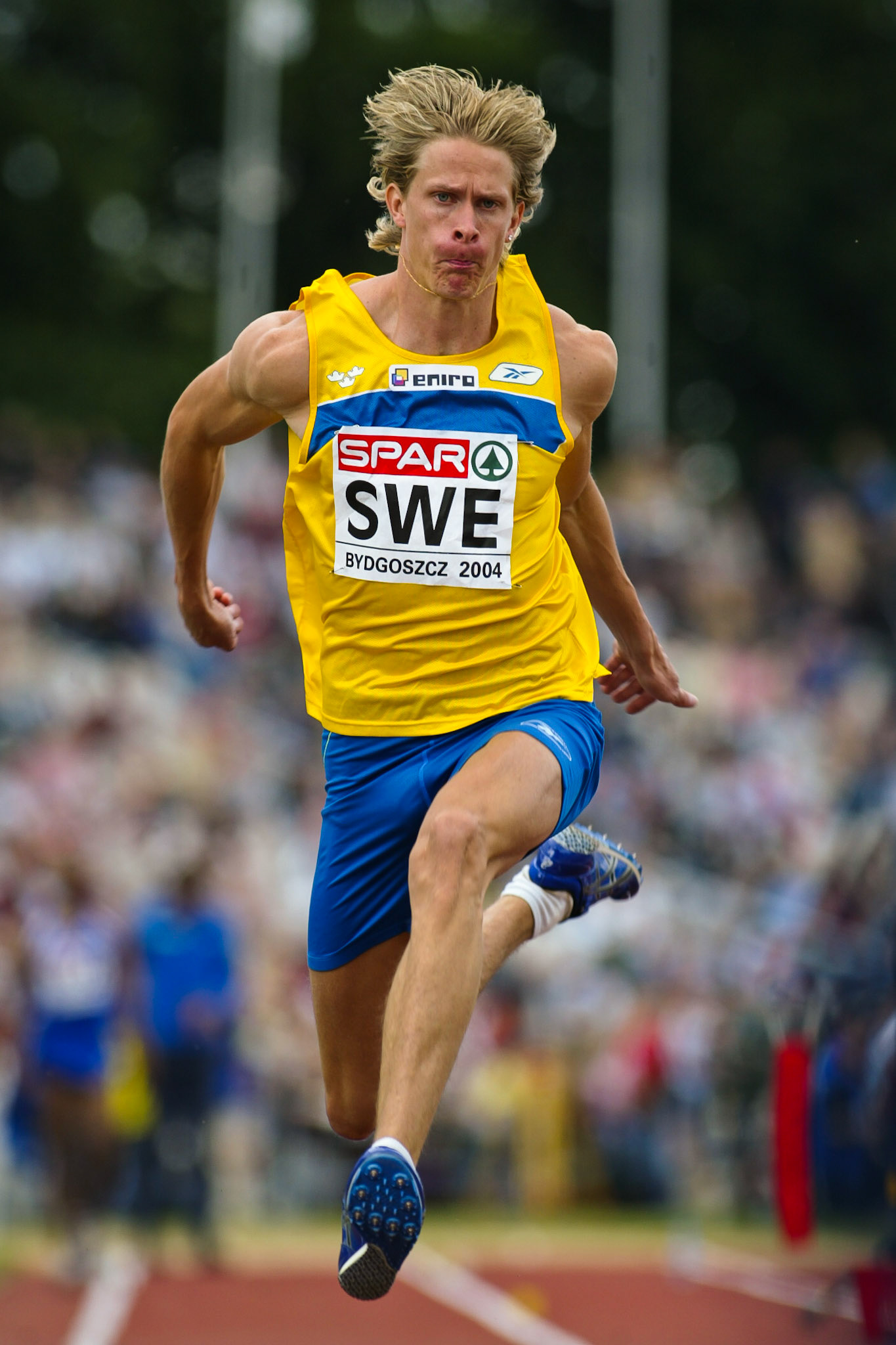 Christian Olsson won the triple jump at the European Cup in Bydgoszcz.