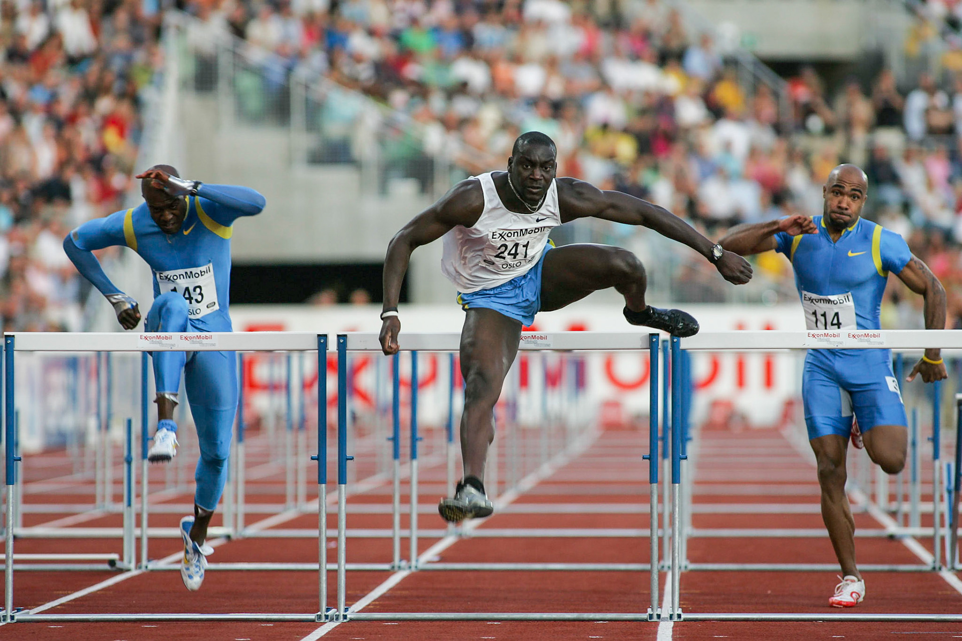 Ladji Doucouré won 110 meter hurdle in Oslo 2005.