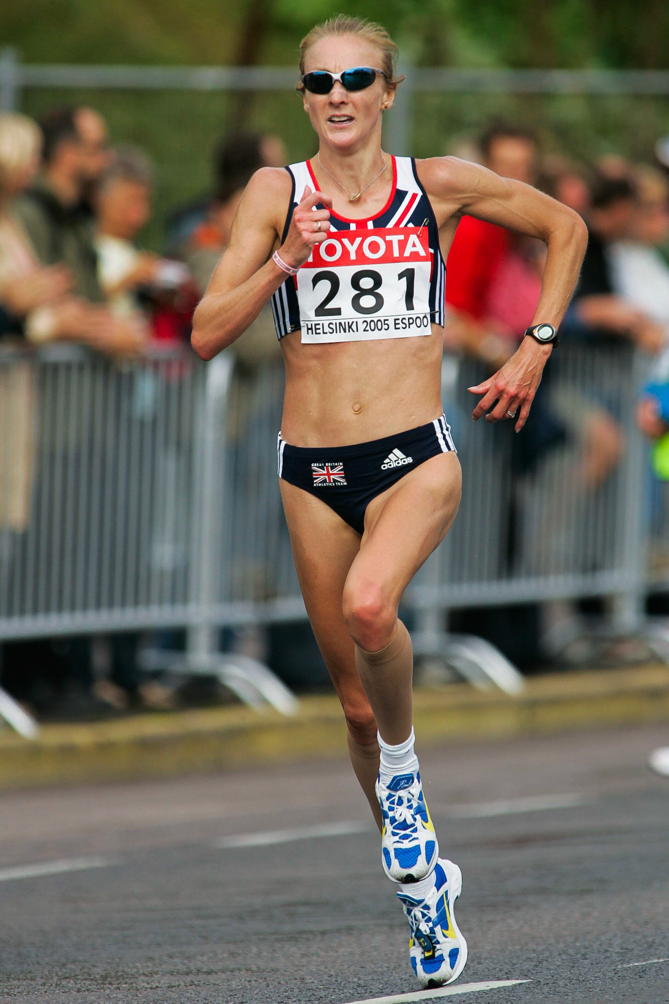 Paula Radcliffe won the marathon at the World Championship in Helsinki 2005.
