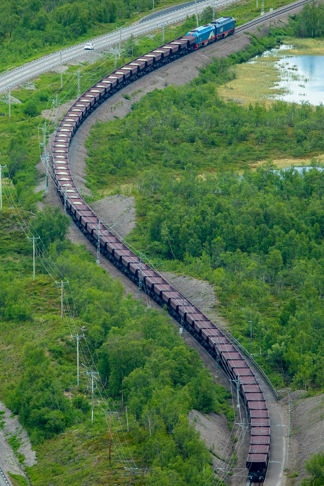 Malmtåget / Ore train, Abisko 2018