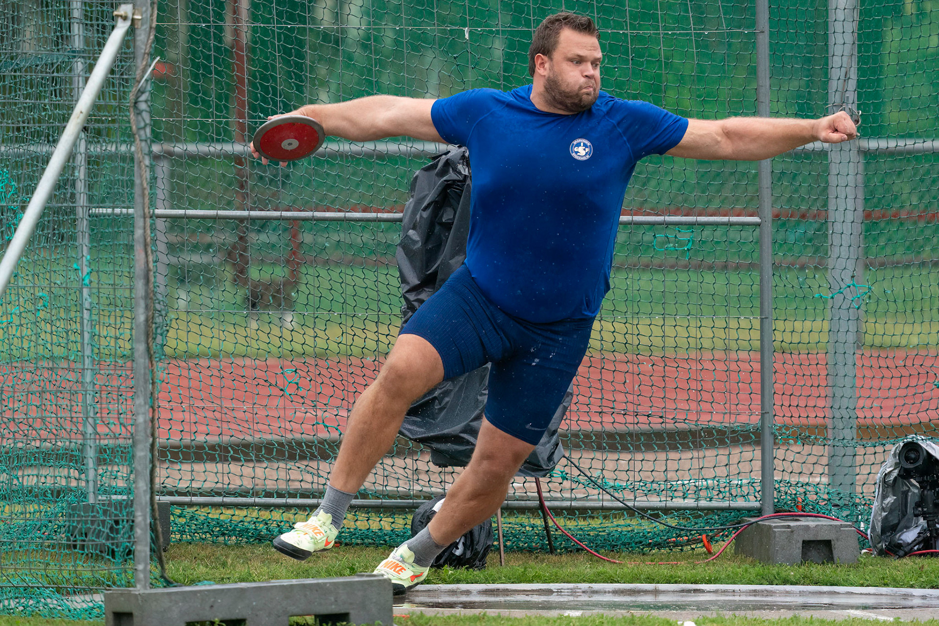Daniel Ståhl in the discus in Helsingborg 2022.