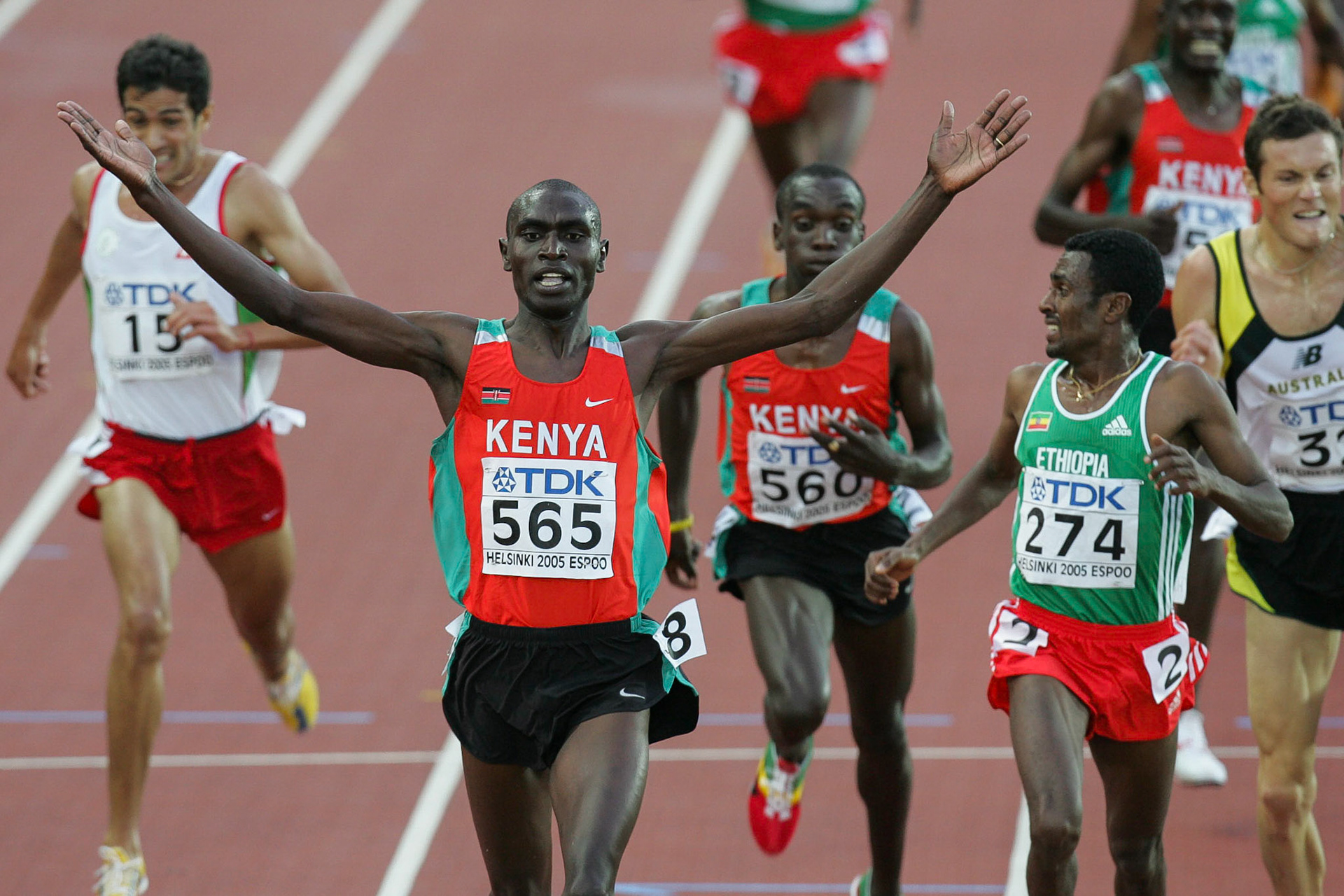 Banjamin Limo won the 5000 meter at the World Championship in Helsinki 2005.