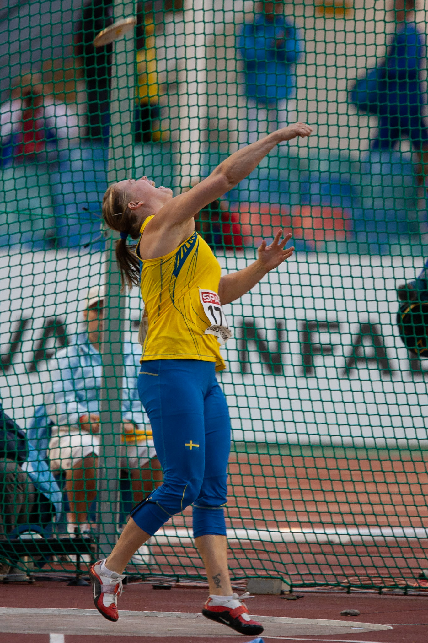 Anna Söderberg in the discus at the European Championship in Gothenburg 2006.