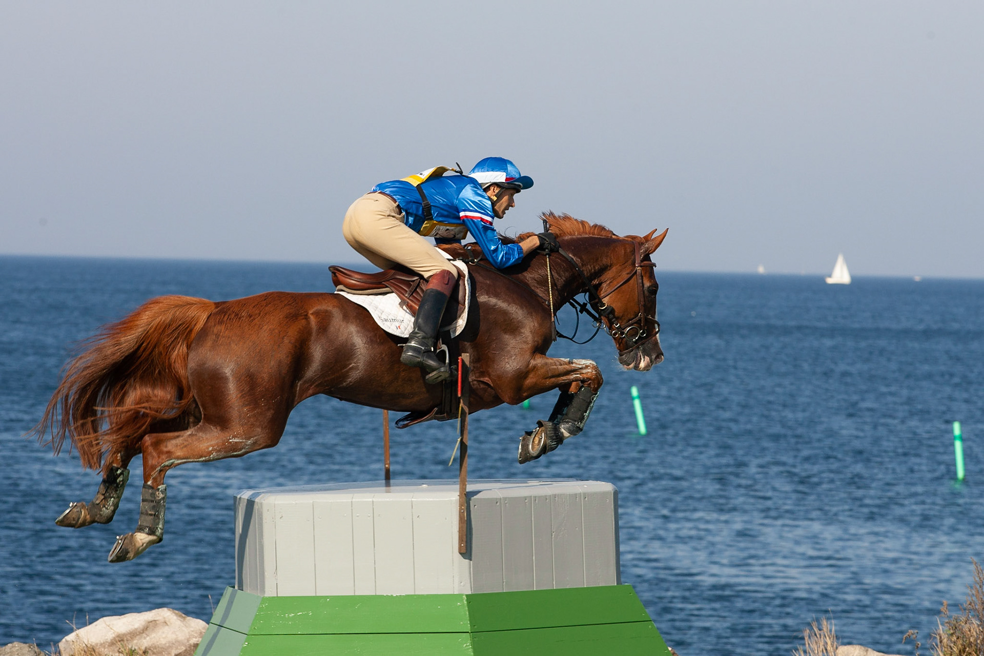 Jean Lou Bigot på Derby de Longueval i terrängritten, Malmö Horse Show 2006.