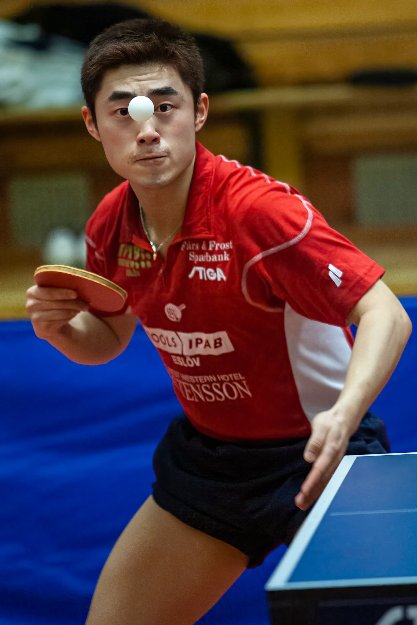 Zhang Peng player in Eslövs AI. In the Champions League in Eslöv 2007.