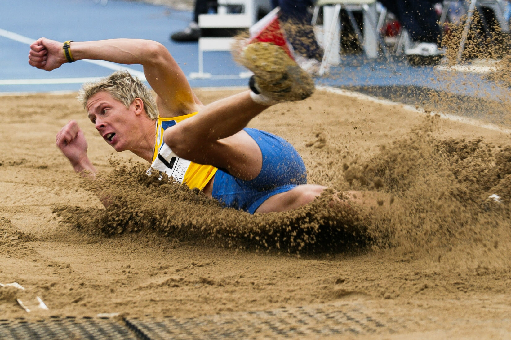Christian Olsson won triple jump at the European Cup in Lappeenranta 2003.