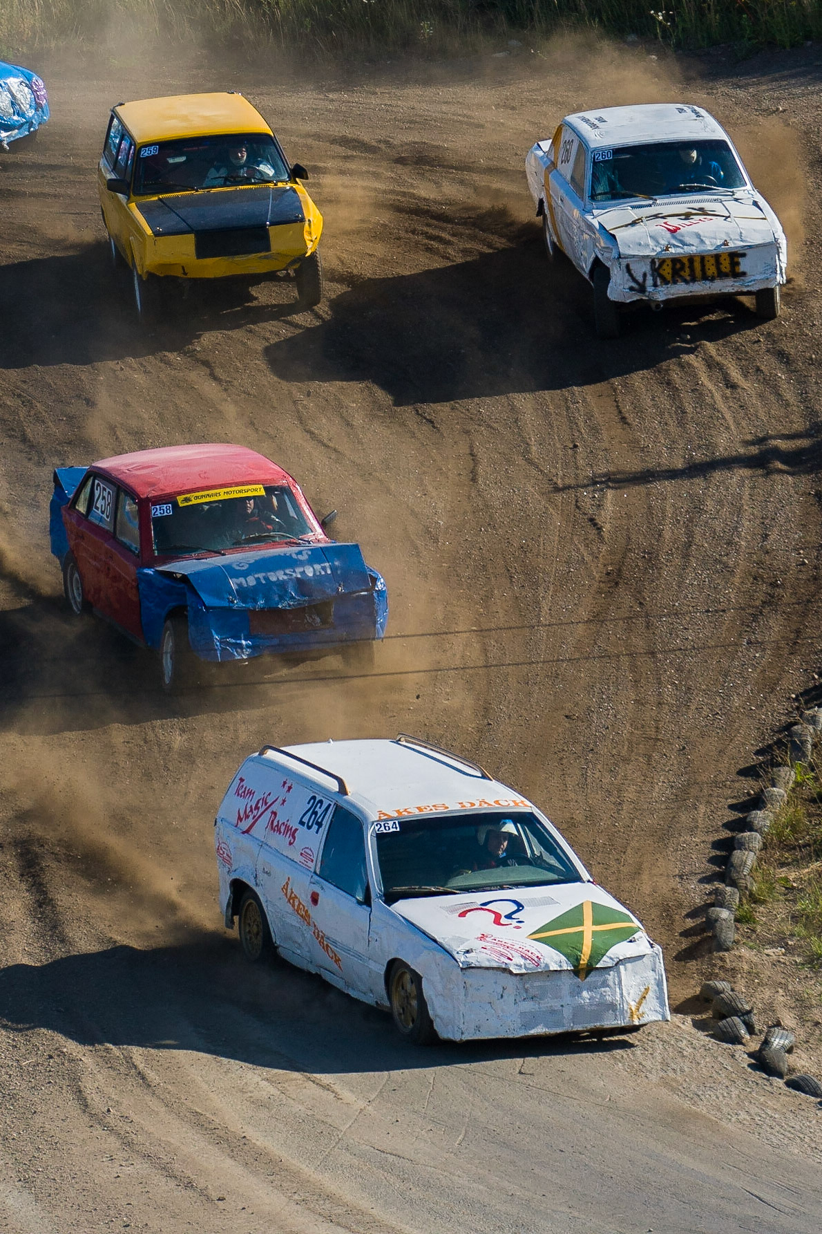 Folkrace rally competition in Tomelilla 2007.
