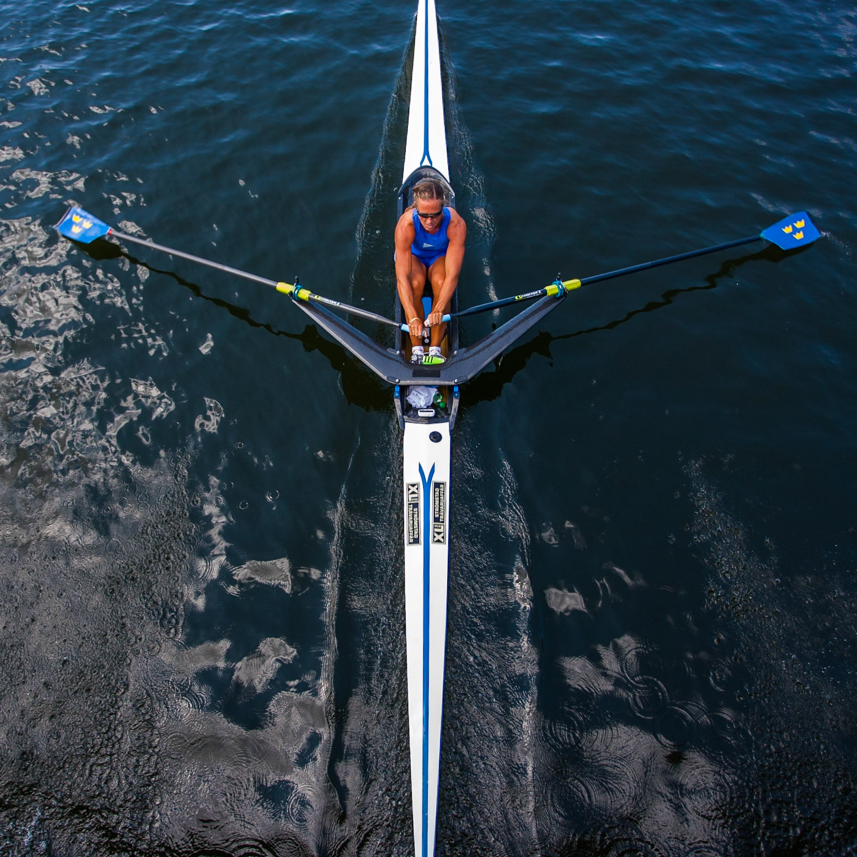 Frida Svensson won the single sculler at the Swedish Championship 2010.
