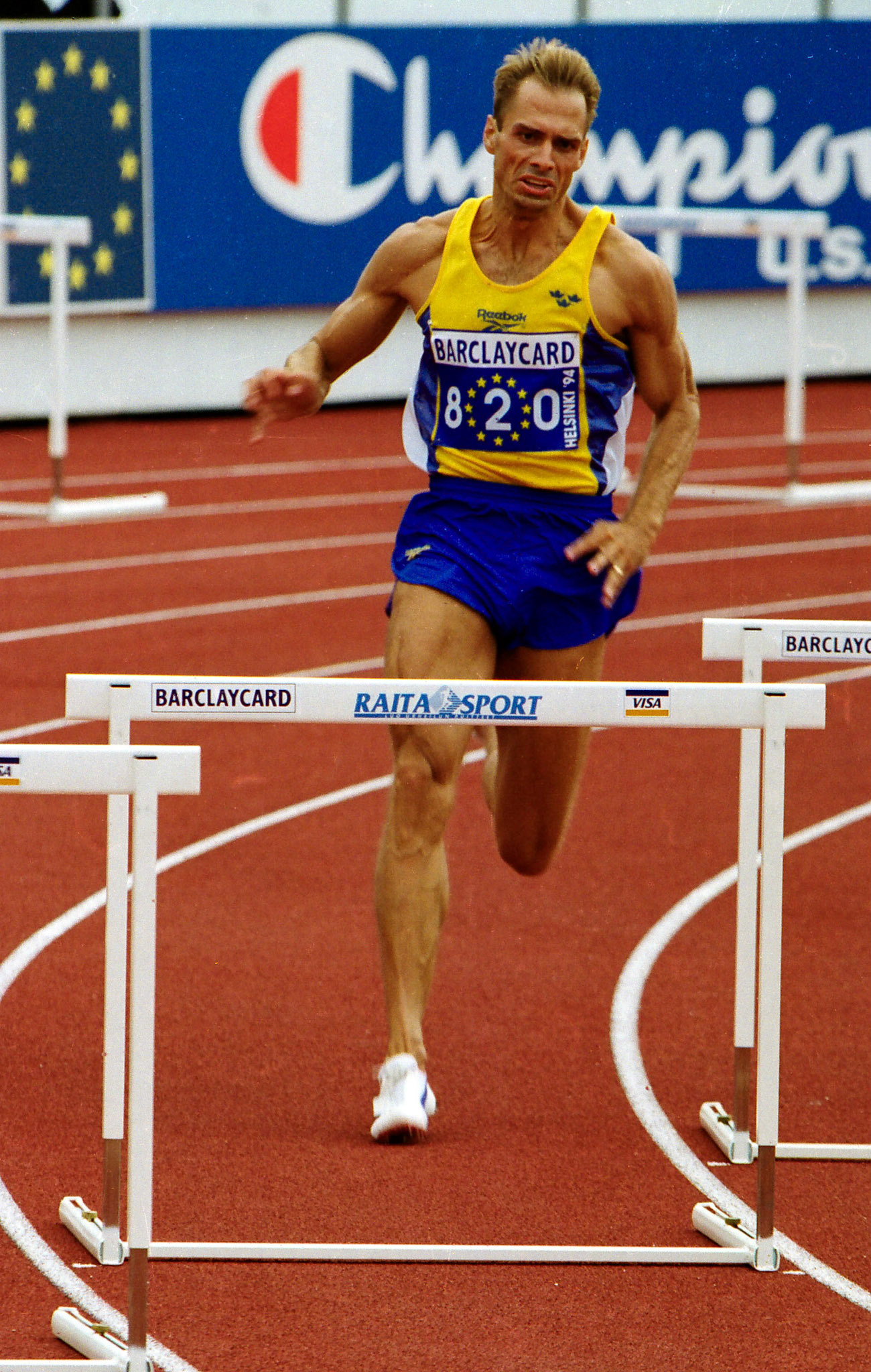 Sven Nylander blev tvåa på 400 meter häck på nordiska rekordet 48,22