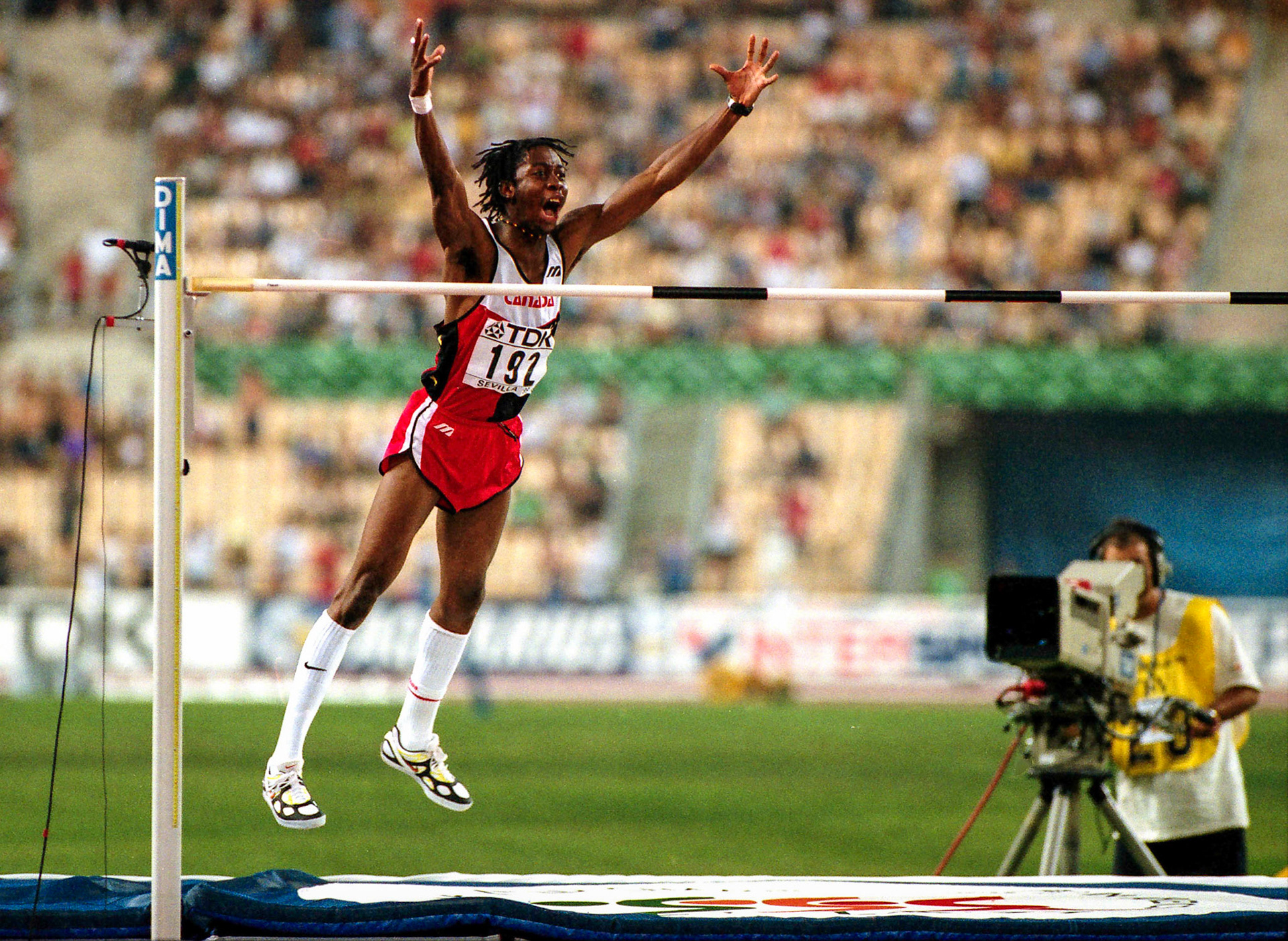 Mark Boswell took the silver medal in high jump at the World Championship in Seville 1999