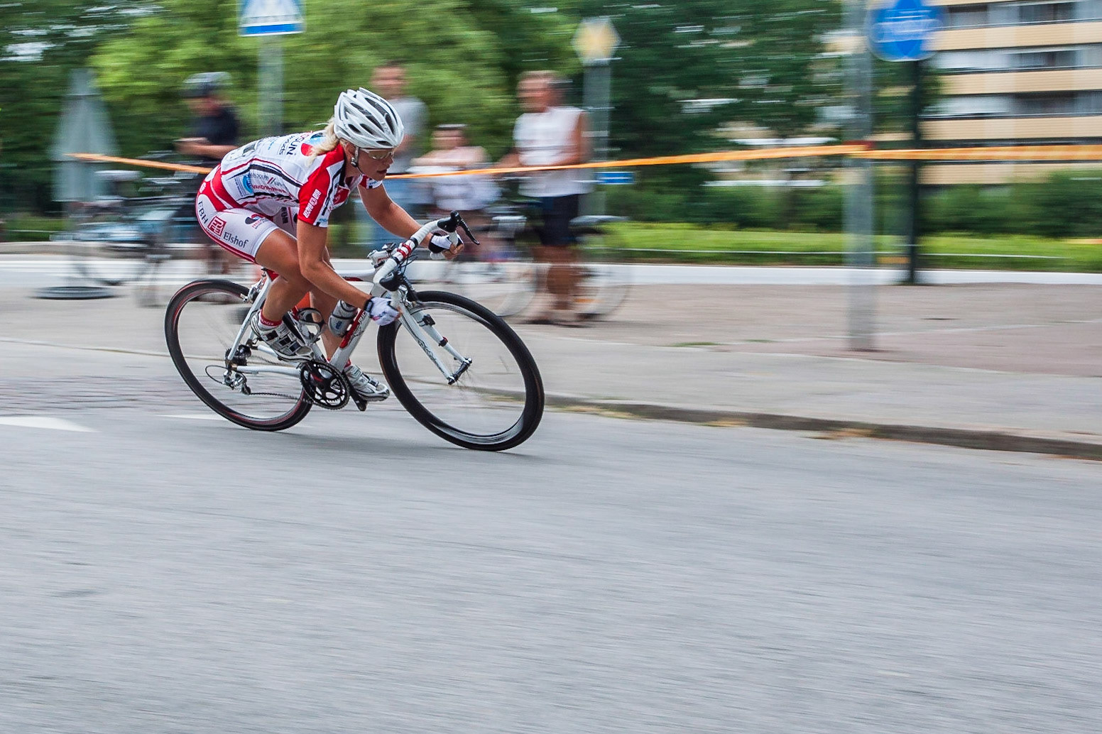 Marie Lindberg in the short distance race.. Swedish championship in short distance in Malmö 2010.f