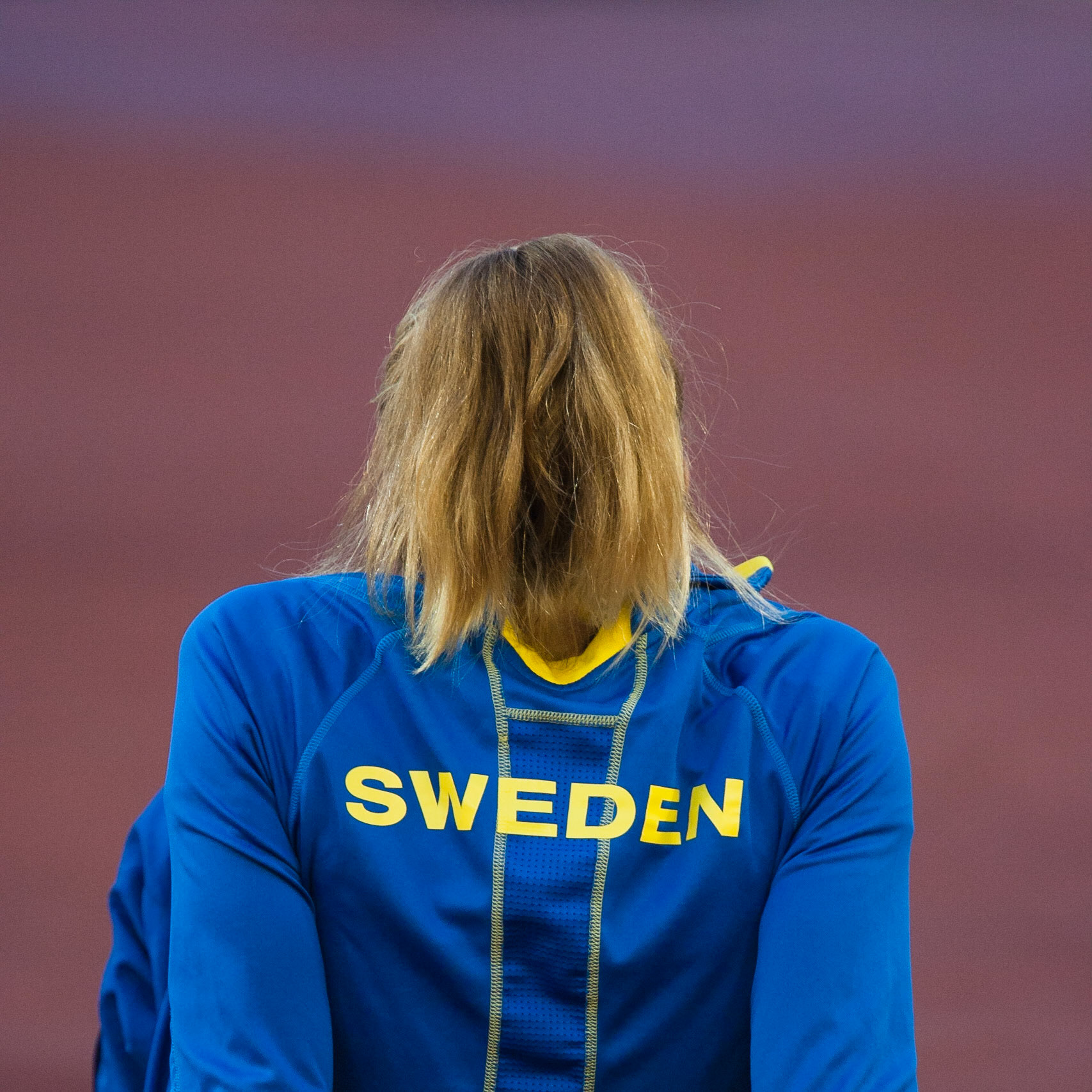Kajsa Bergqvist during the high jump final at the European Championship in Gothenburg 2006.