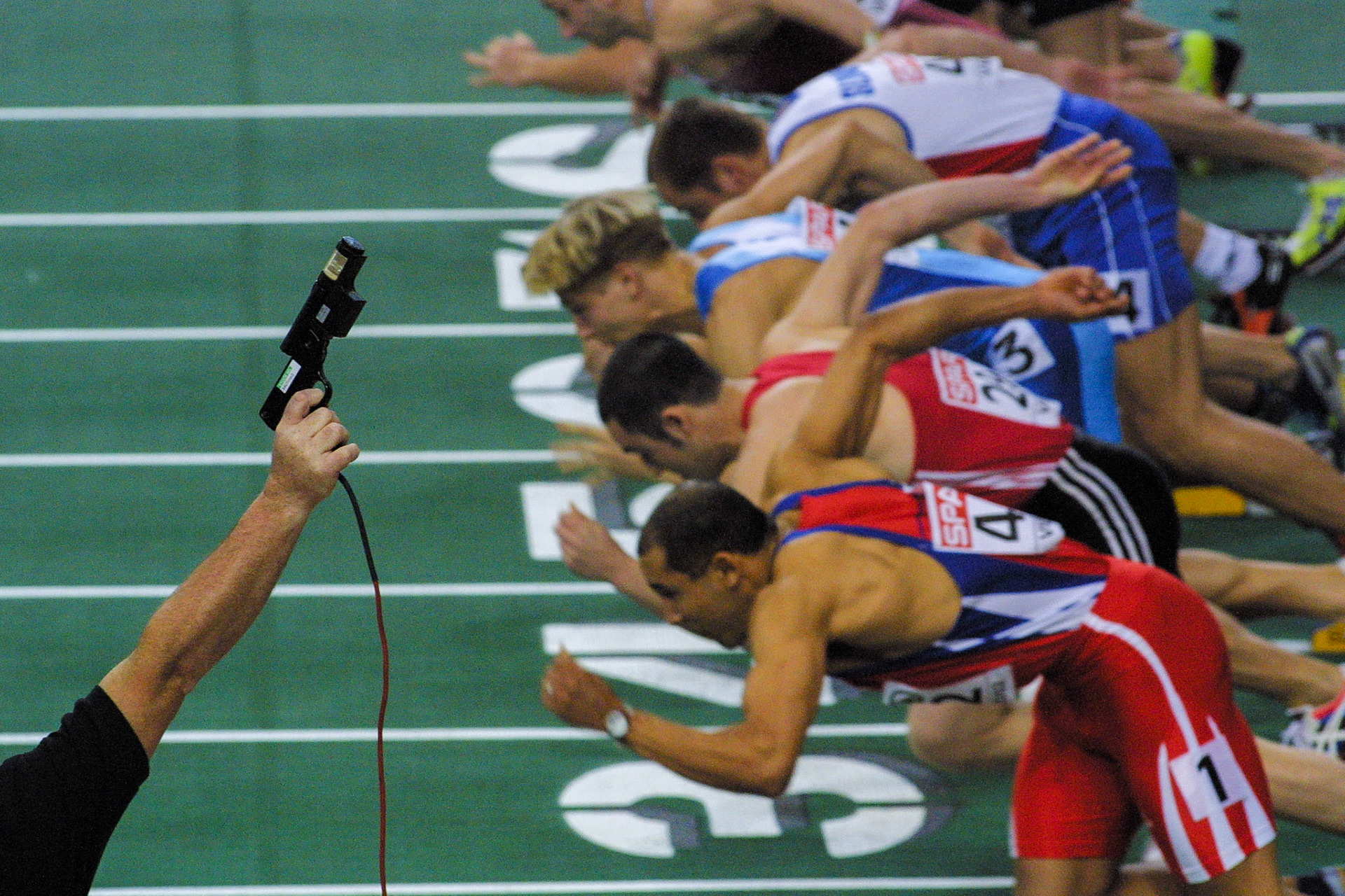 Start gun at European Indoor Championship in Vienna 2002
