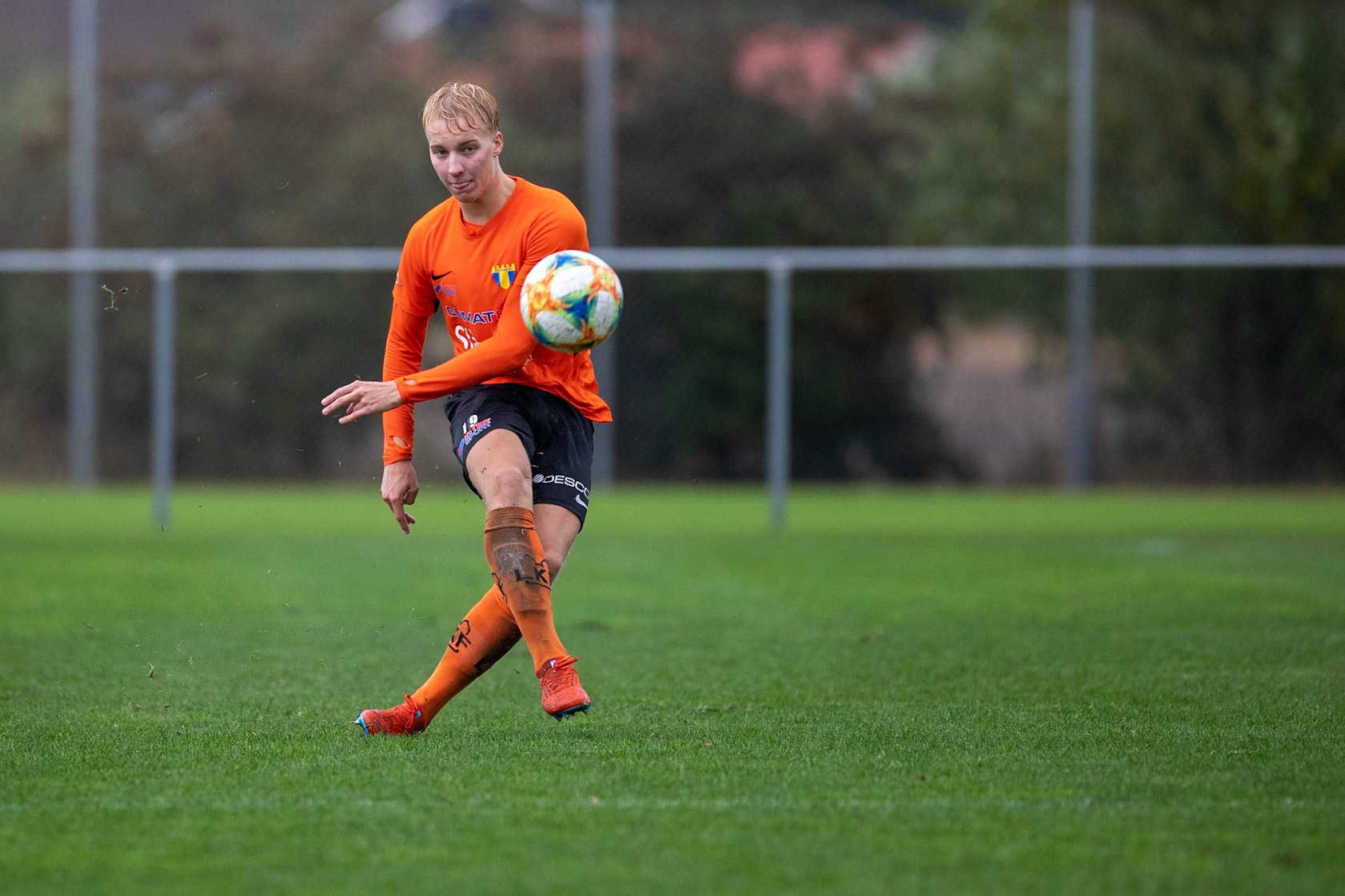 Division 1 Torns IF - FC Trollhättan 2019: Victor Larsson gjorde sin första match från start i Torn.