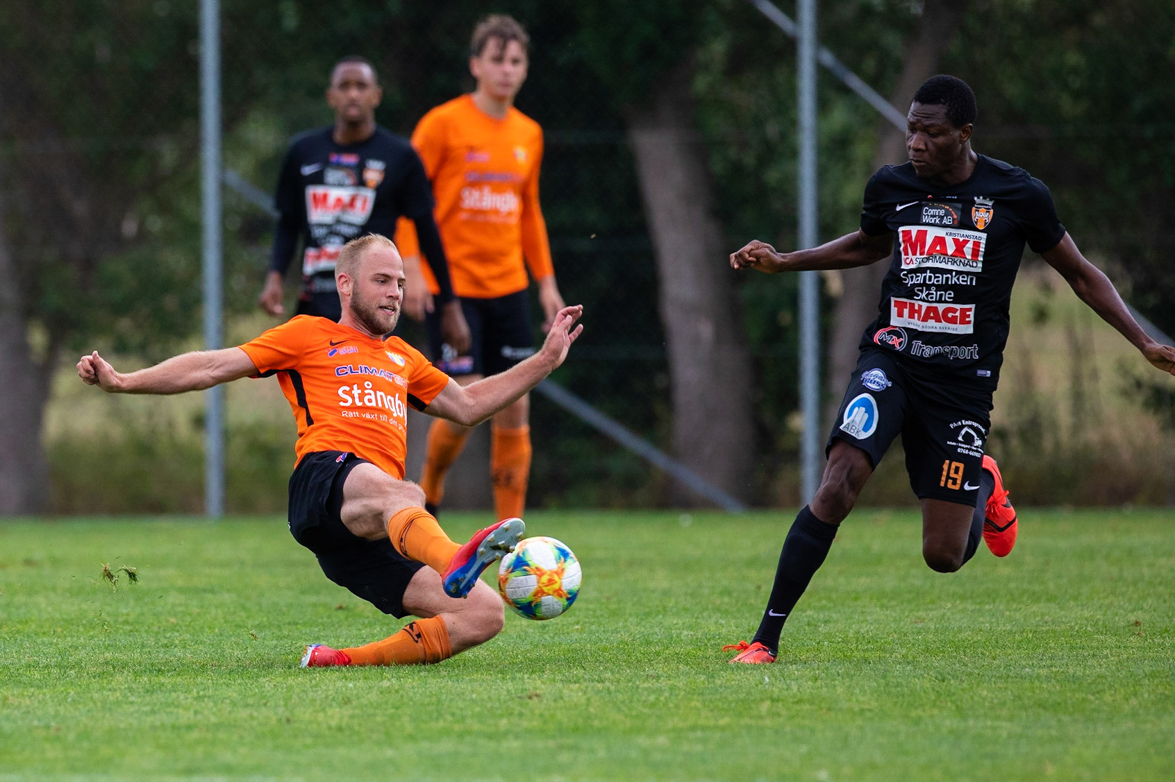 Division 1 Torns IF - Kristianstad FC 2019: Patrik Östlund gör en brytning