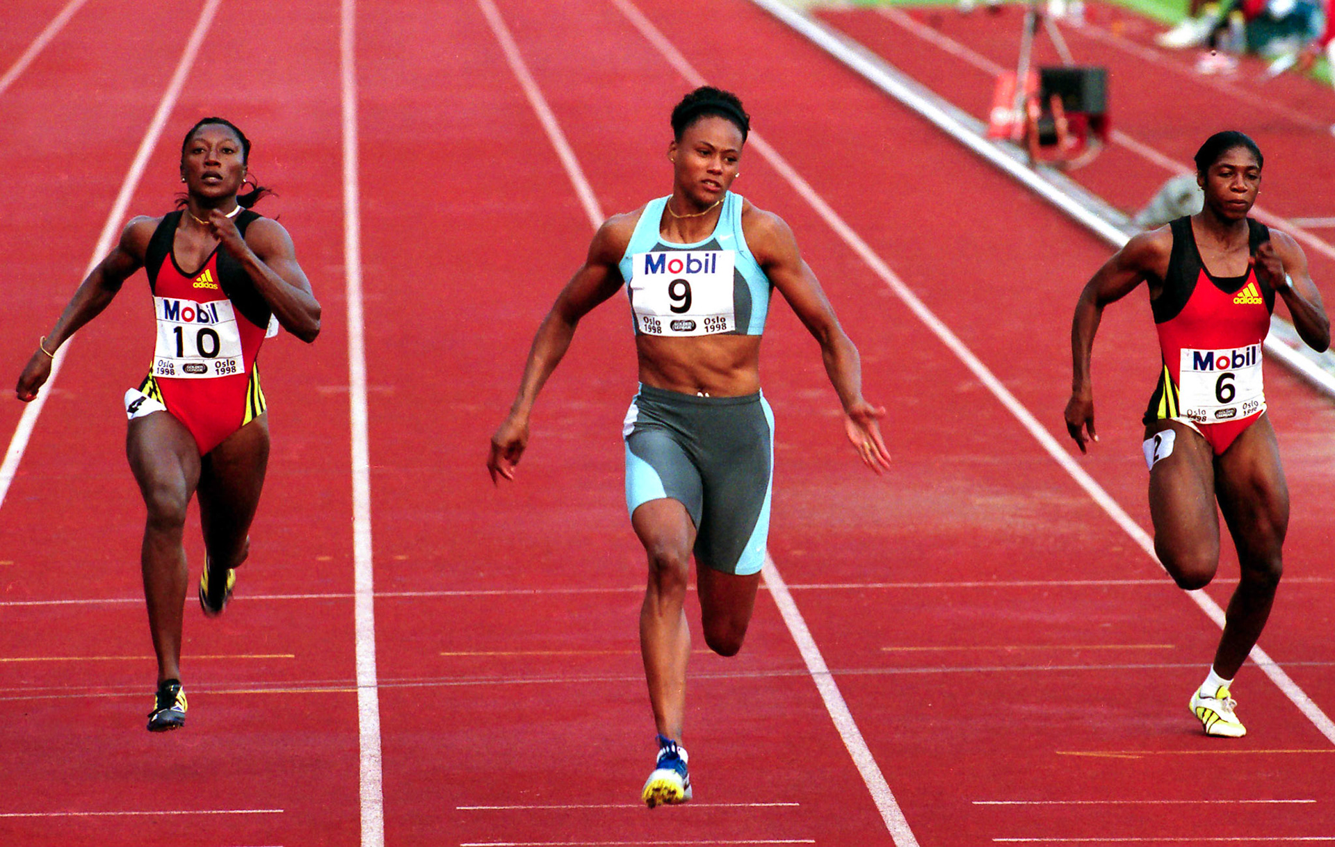 Marion Jones won 100 meter in Oslo 1998.