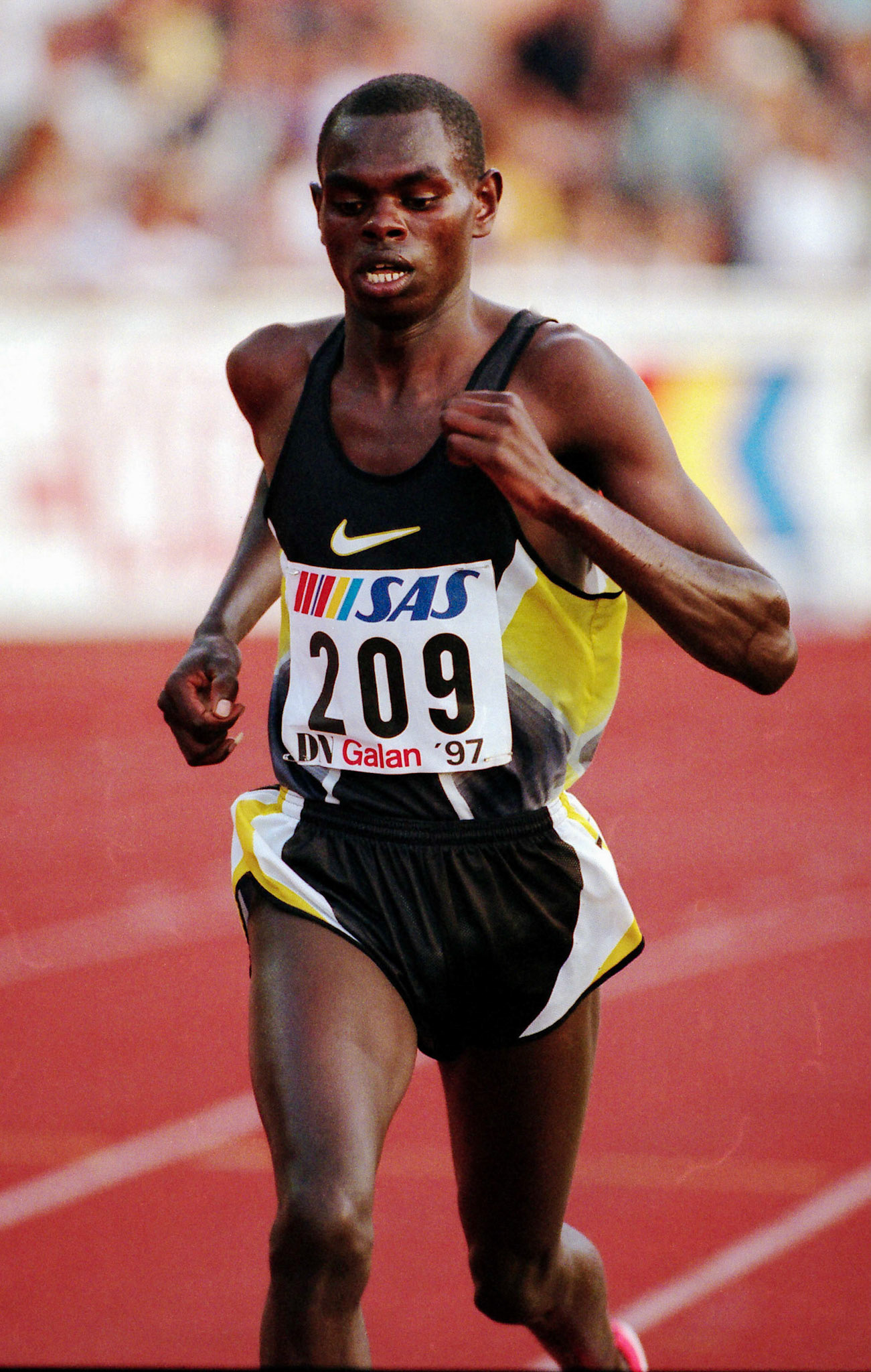Daniel Komen at 5000 meter in Stockholm 1997.