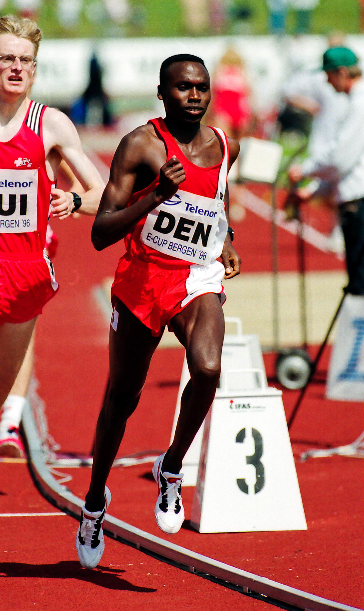 Wilson Kipketer in the 800 meter at the European Cup in Odense 1996