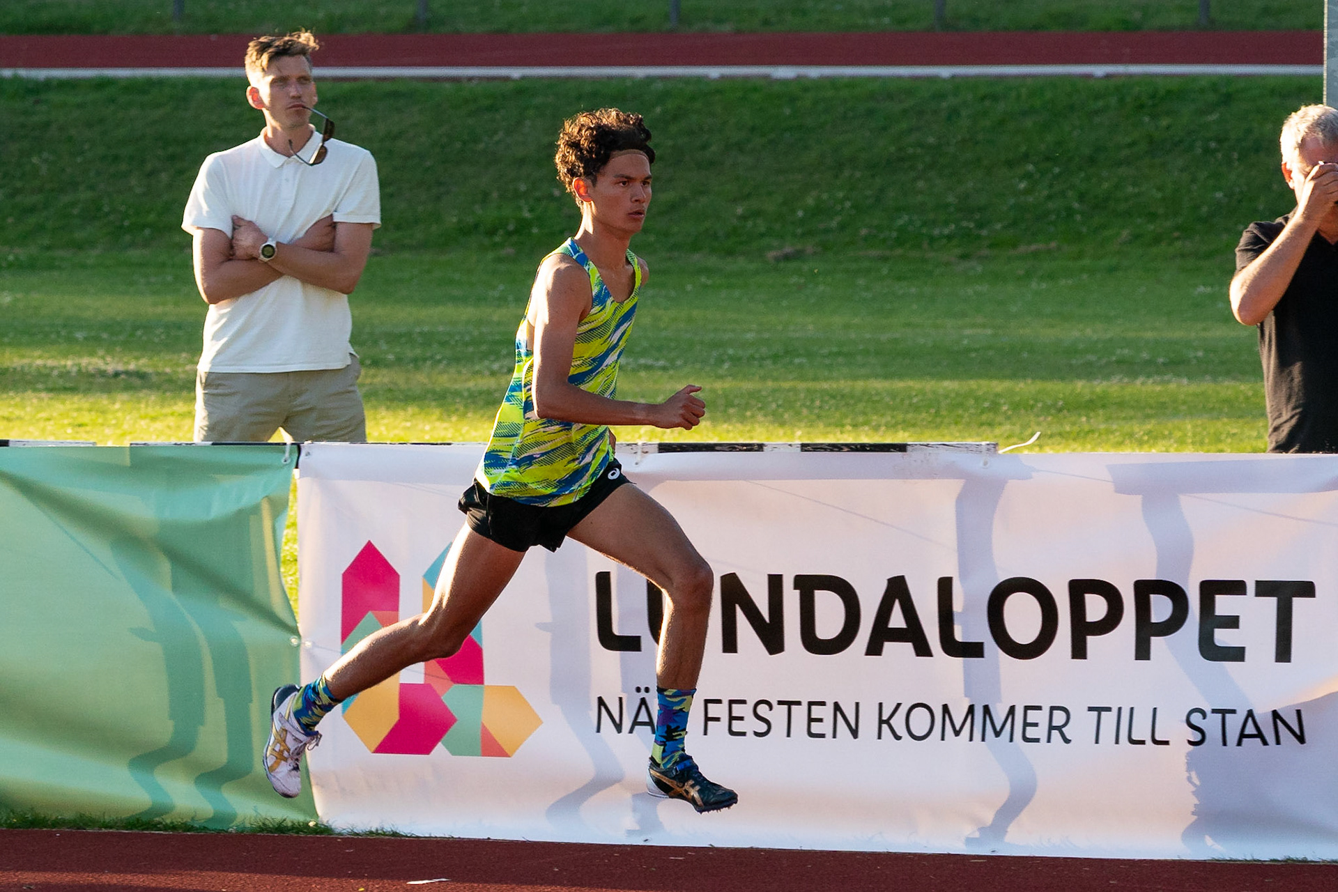 Melwin Lycke Holm in the high jump in Lund 2022.