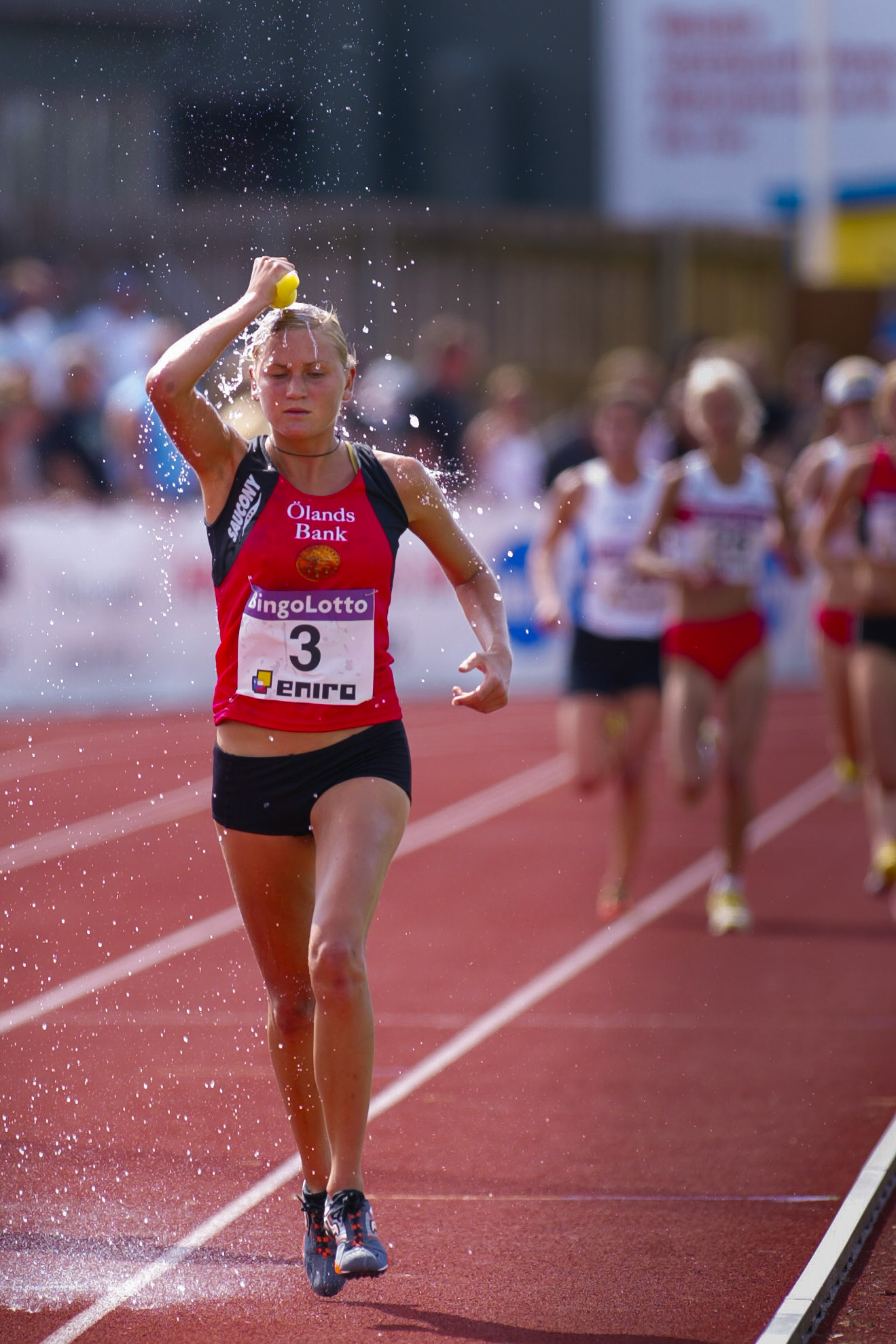 Ida Nilsson during the 5000 meter final at the Swedish Championship in Norrtälje 2003.