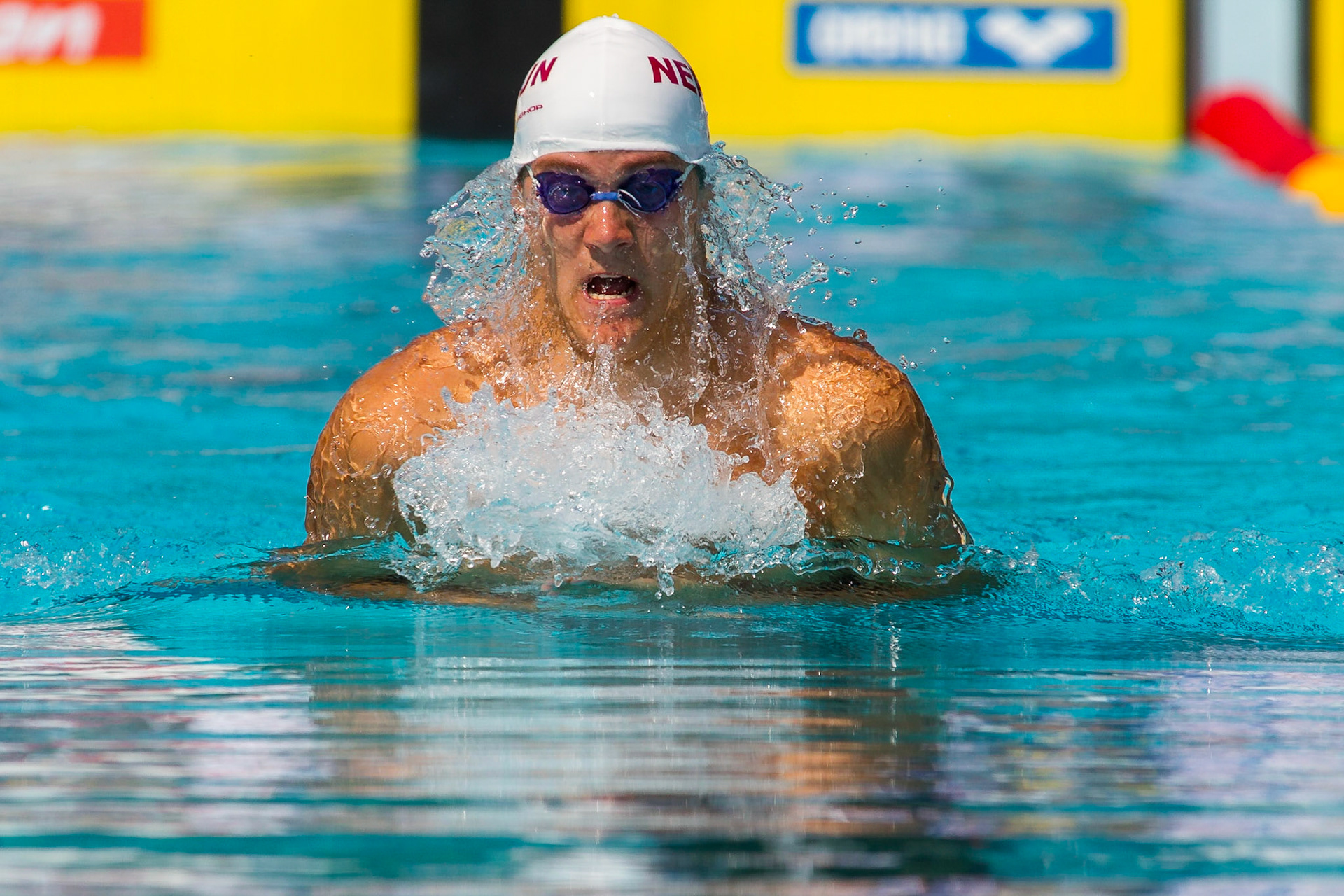 Niklas Tour in the 100 metre breatstroke at the Swedish Championship in Malmö 2010.