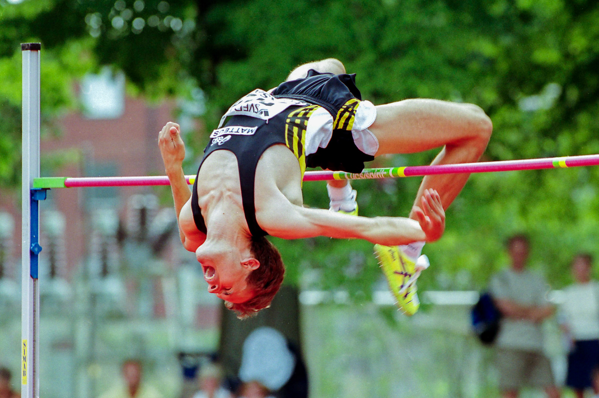 Stefan Holm won the high jump at the Swedish Championship in Malmö 1999