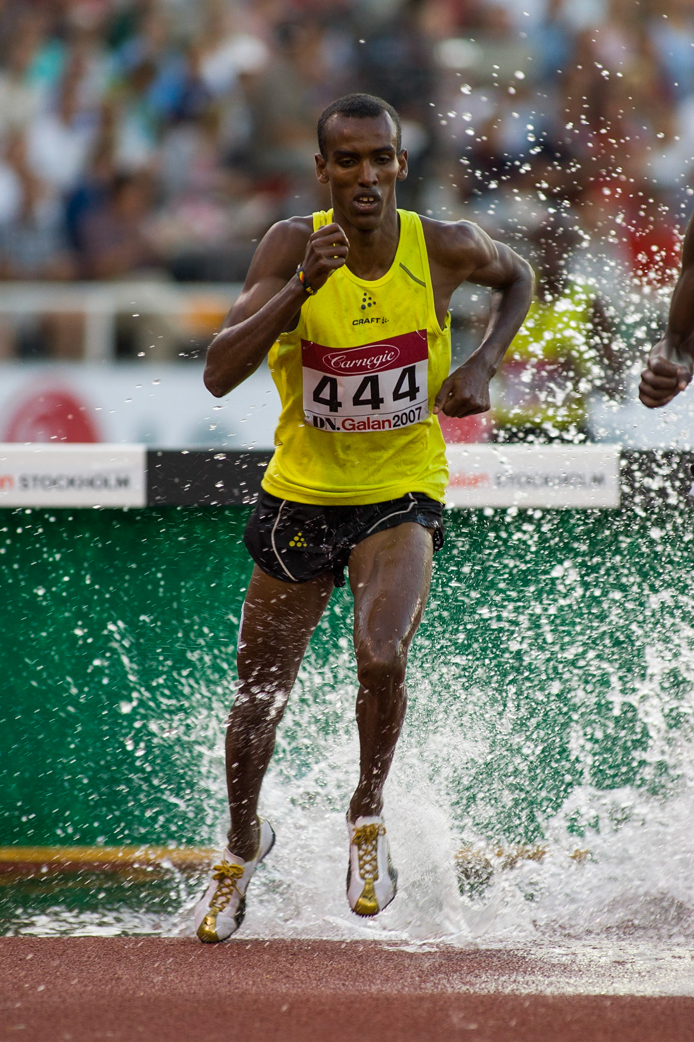 Mustafa Mohamed run 8_07.83  at 3000 meter steeplechase in Stockholm 2007.