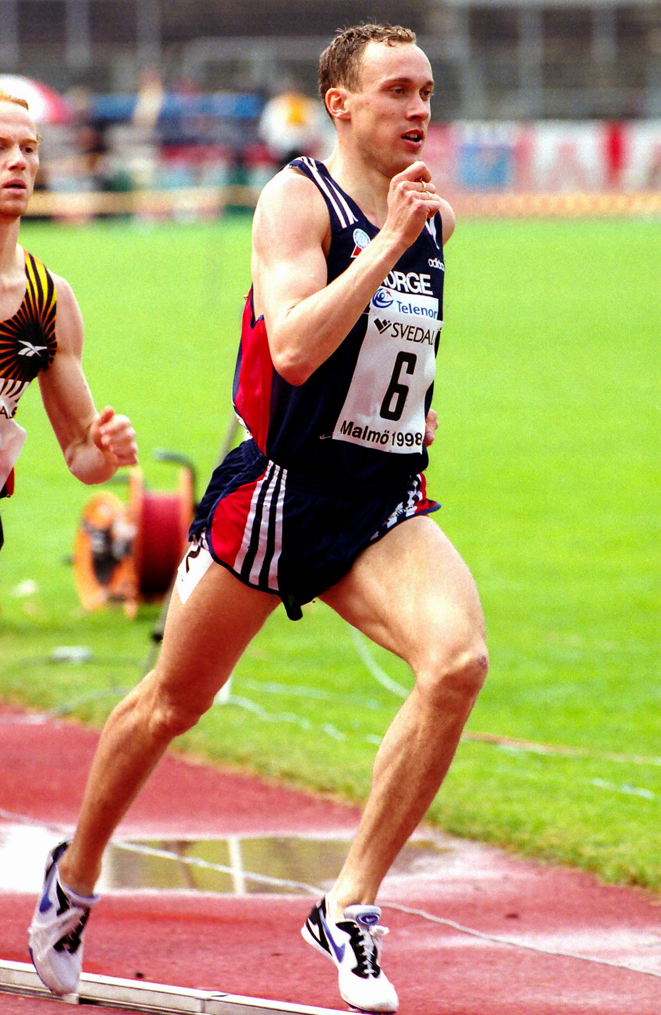 Olympic champion Vebjörn Rodal at 800 meter at the European Cup in Malmö 1998