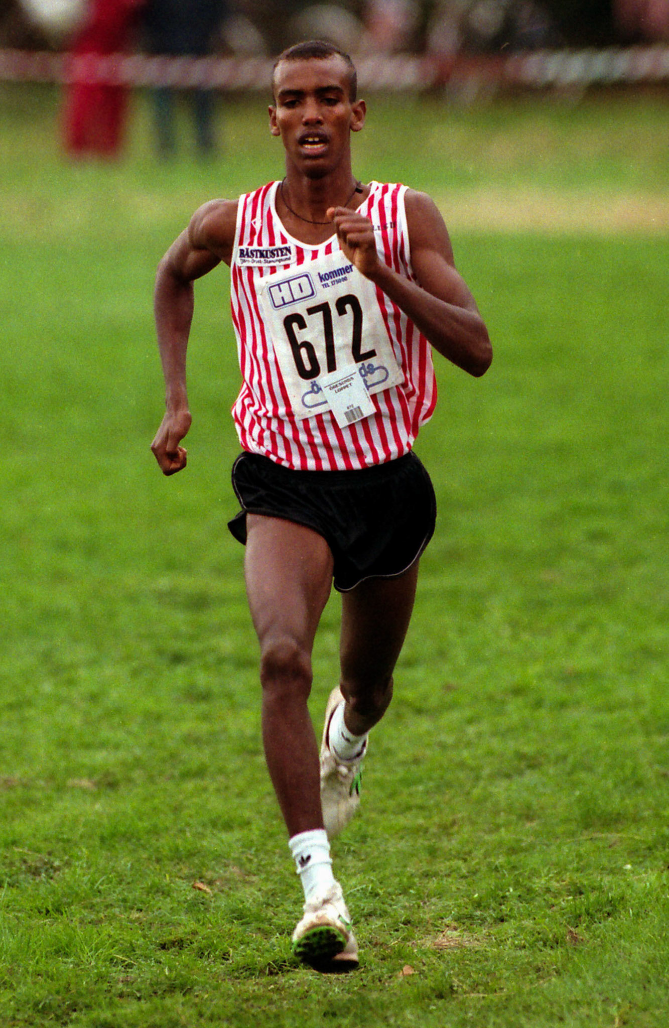 Mustafa Mohamed in cross county race in Helsingborg 1997.