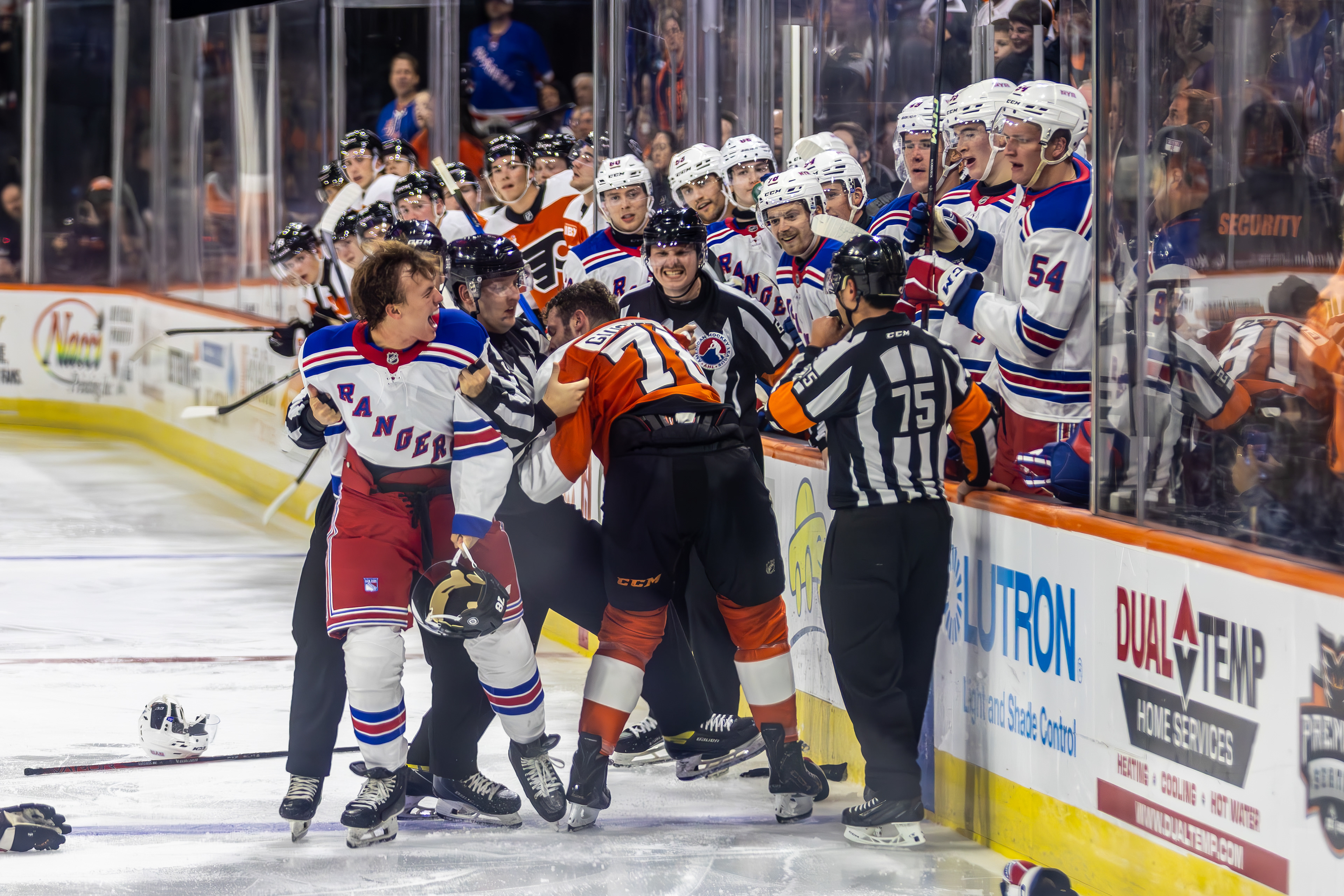 Shot for the New York Rangers/Hartford Wolf Pack.