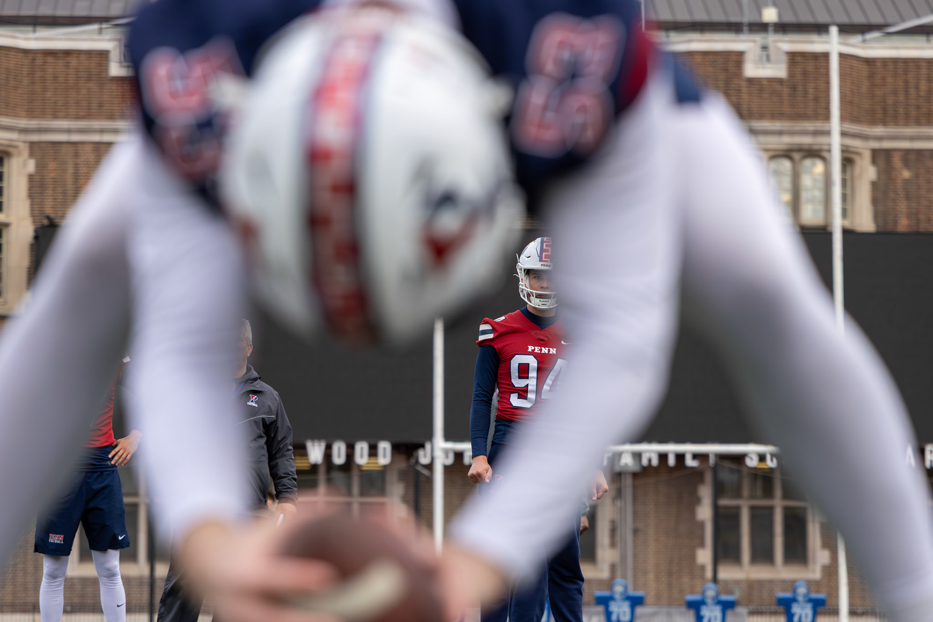 Shot for University of Pennsylvania Football. 