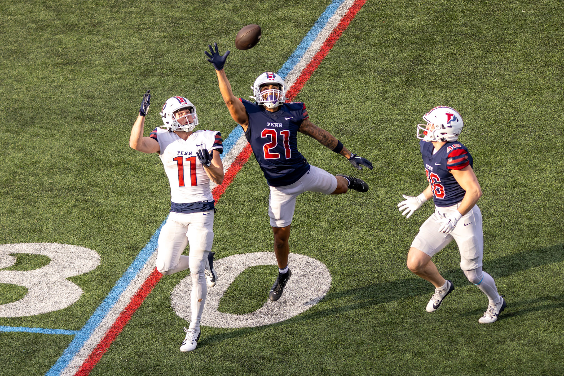 Shot for University of Pennsylvania Football. 