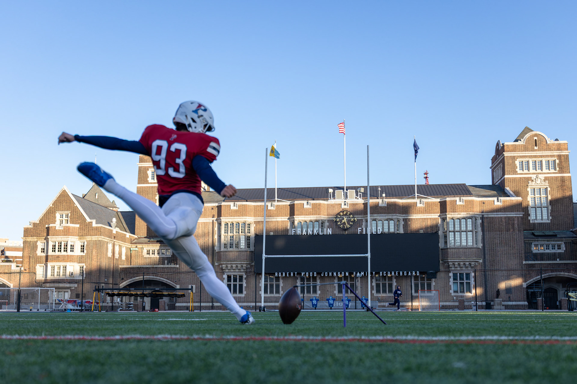 Shot for University of Pennsylvania Football. 