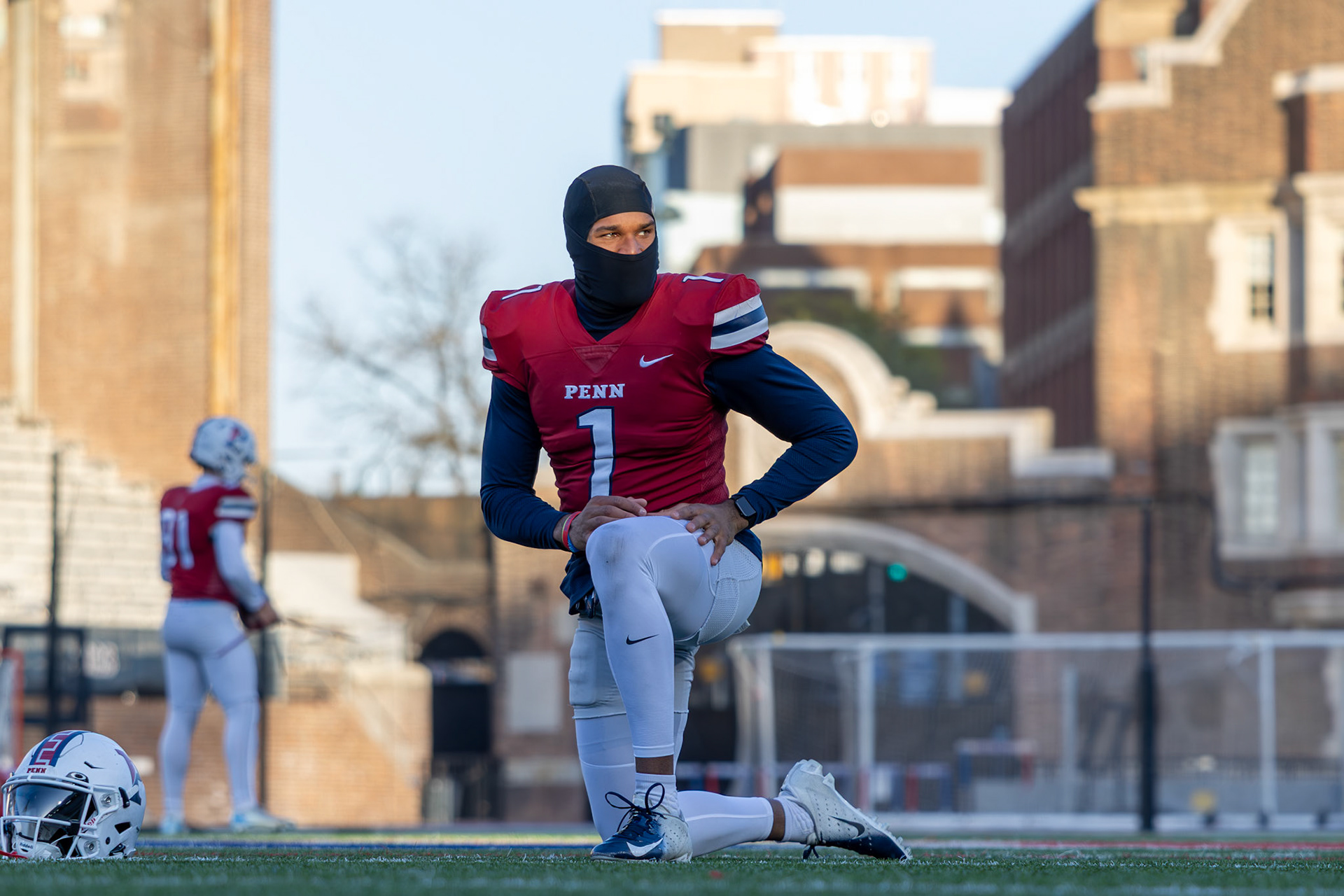 Shot for University of Pennsylvania Football. 