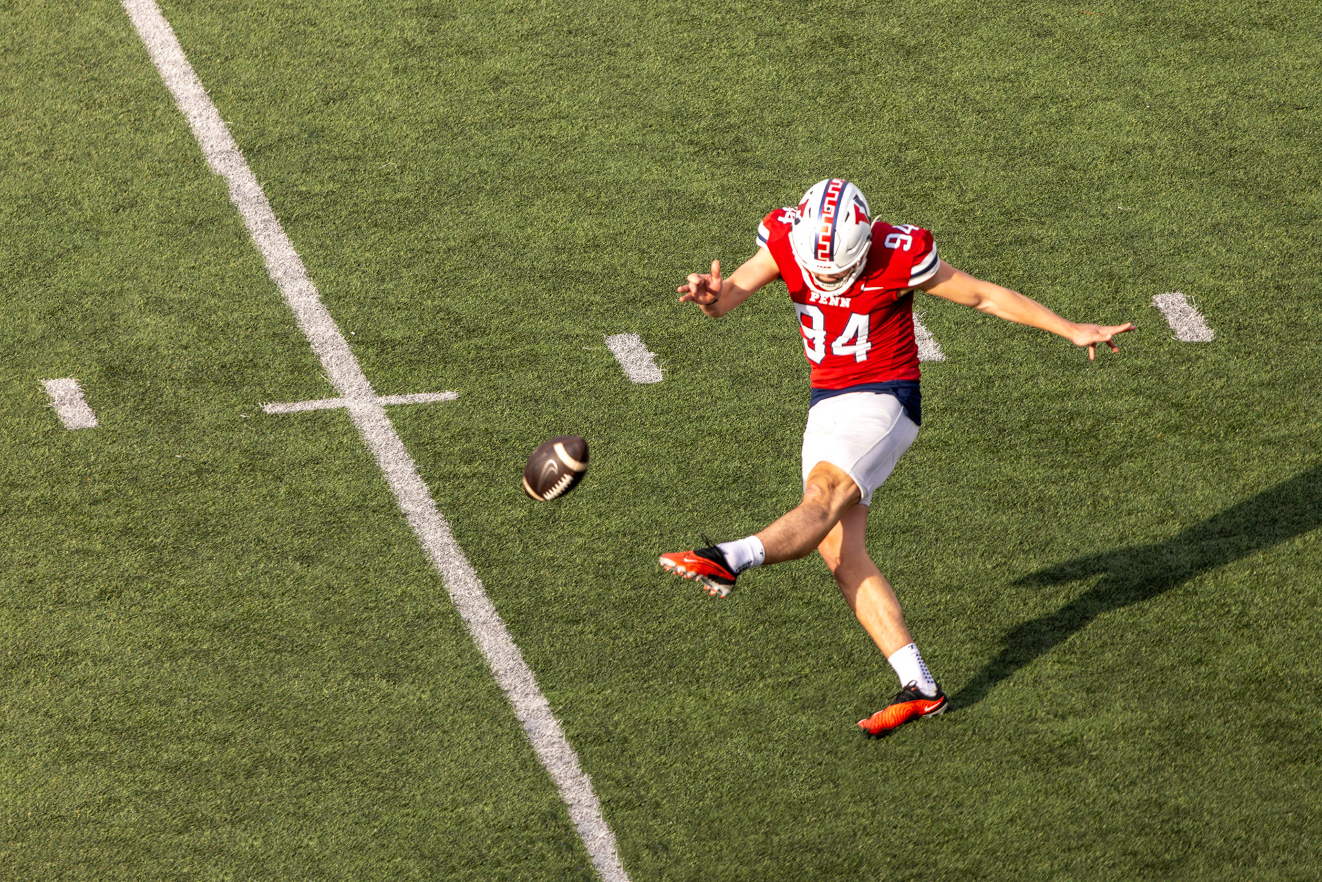 Shot for University of Pennsylvania Football. 