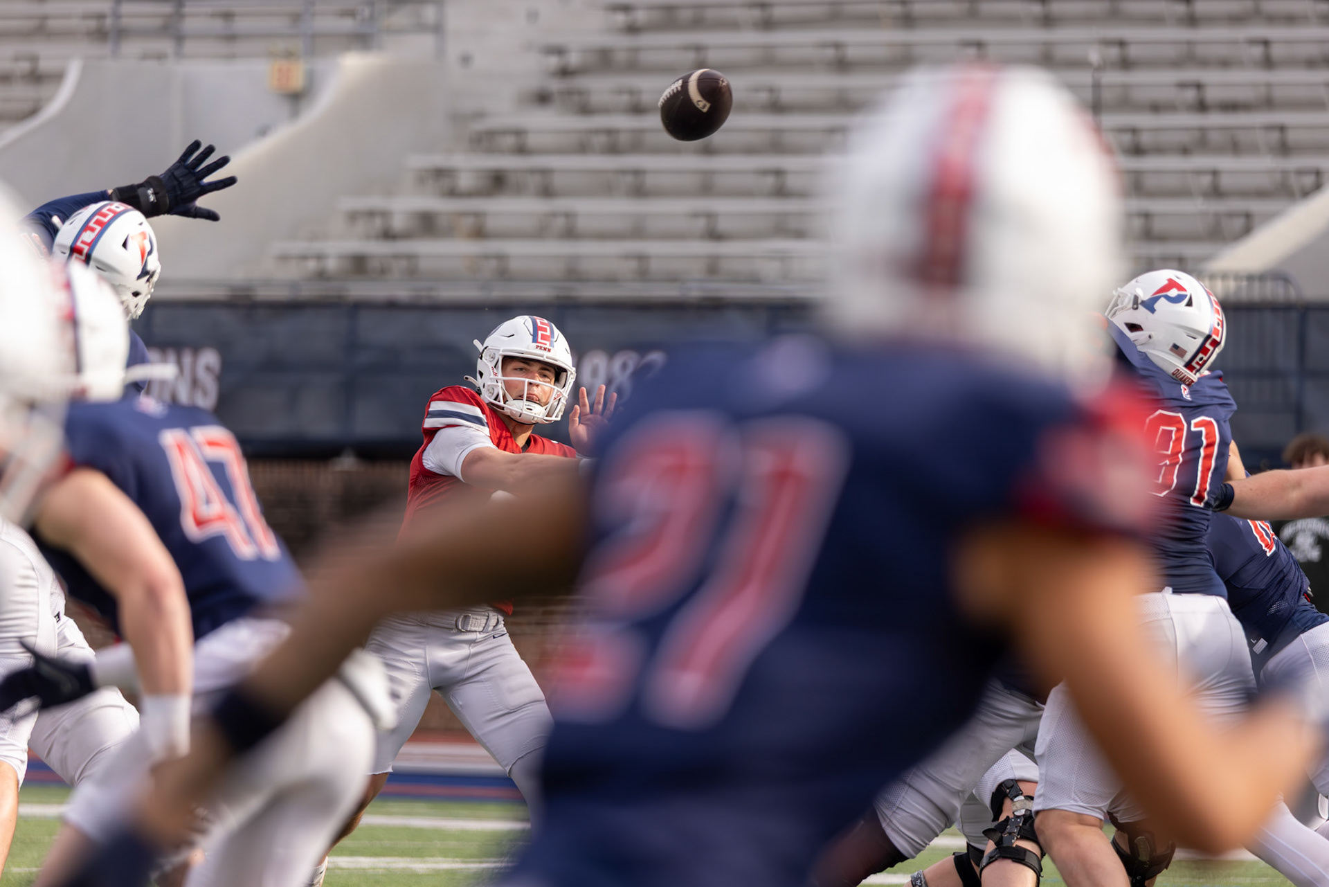 Shot for University of Pennsylvania Football. 