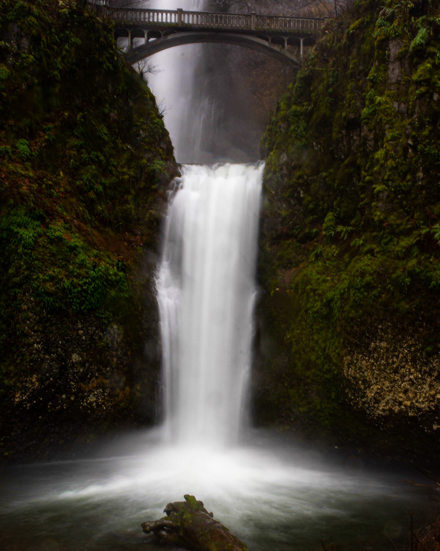 January 31. Gorge Cliche.   Multnomah Falls, Oregon, United States