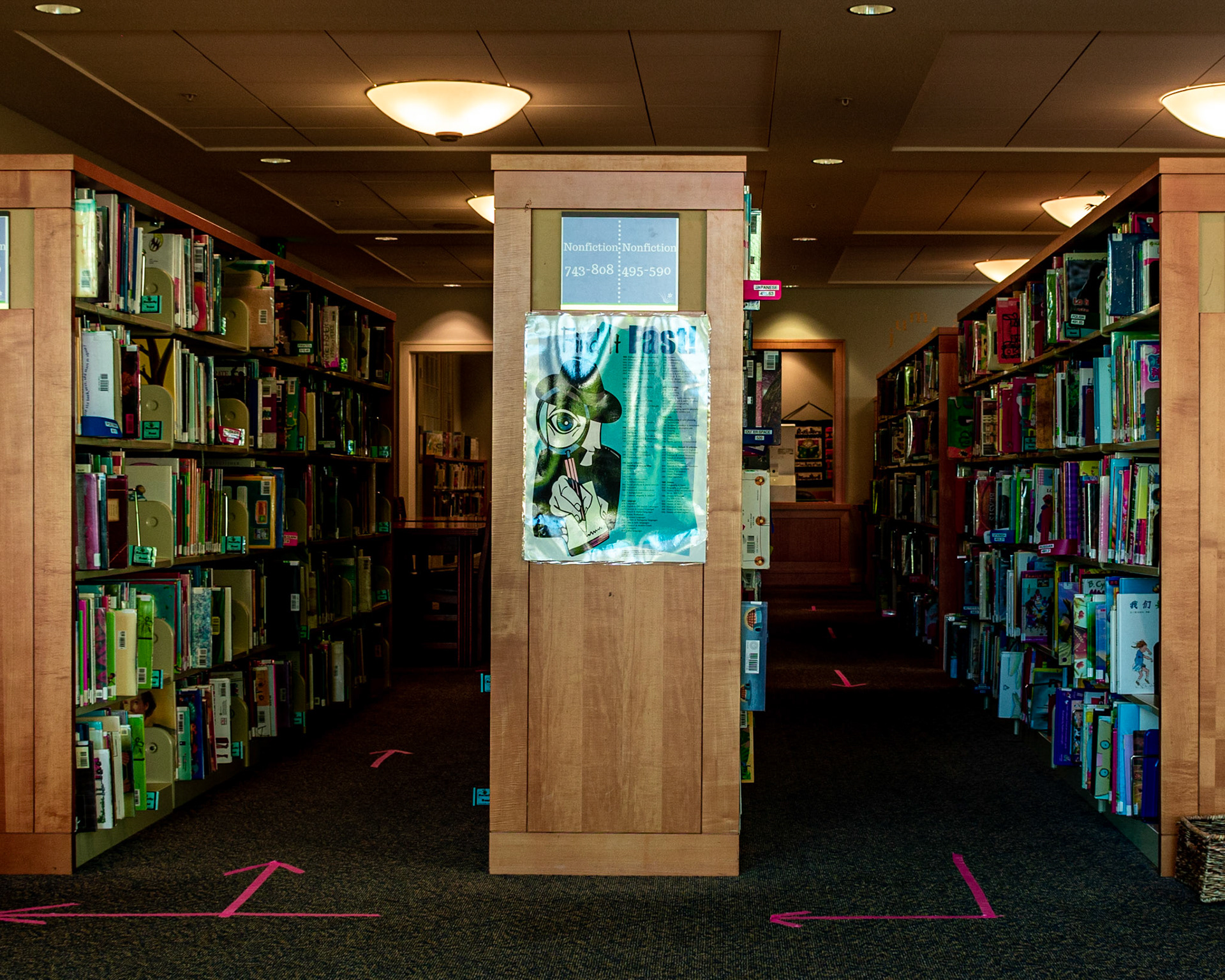 September 5. Empty Stacks.  Camas Public Library, Camas, Washington, United States