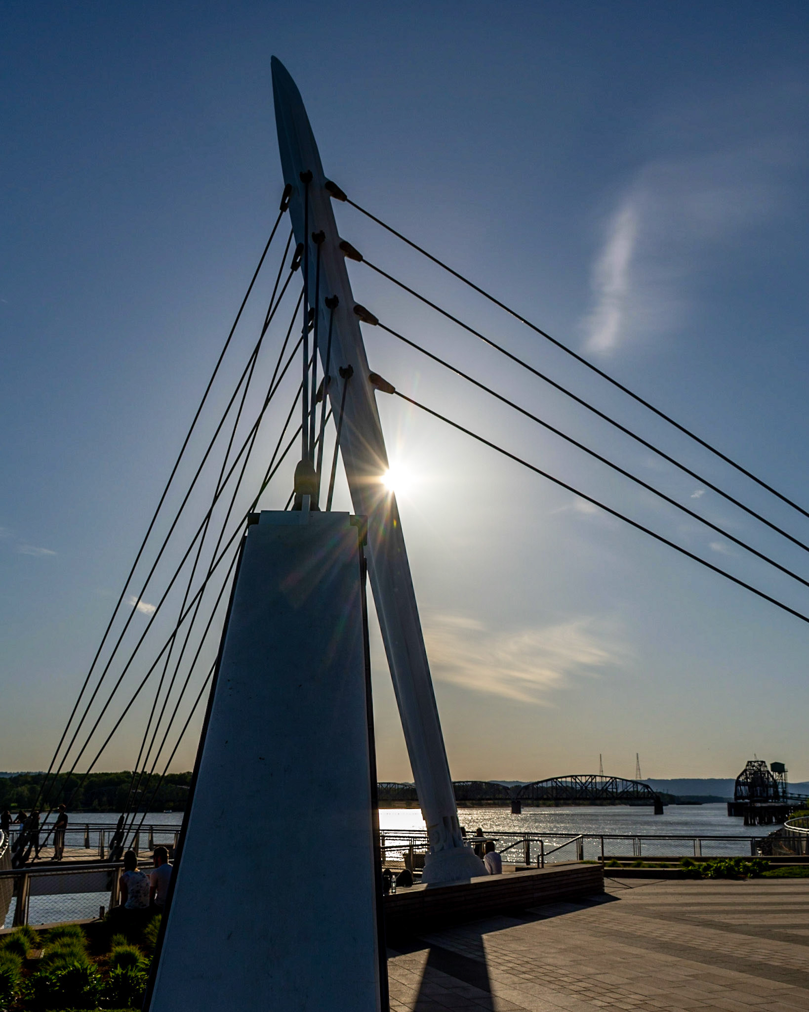May 7. Pier Shadows.  Grant Street Pier, Vancouver, Washington, United States