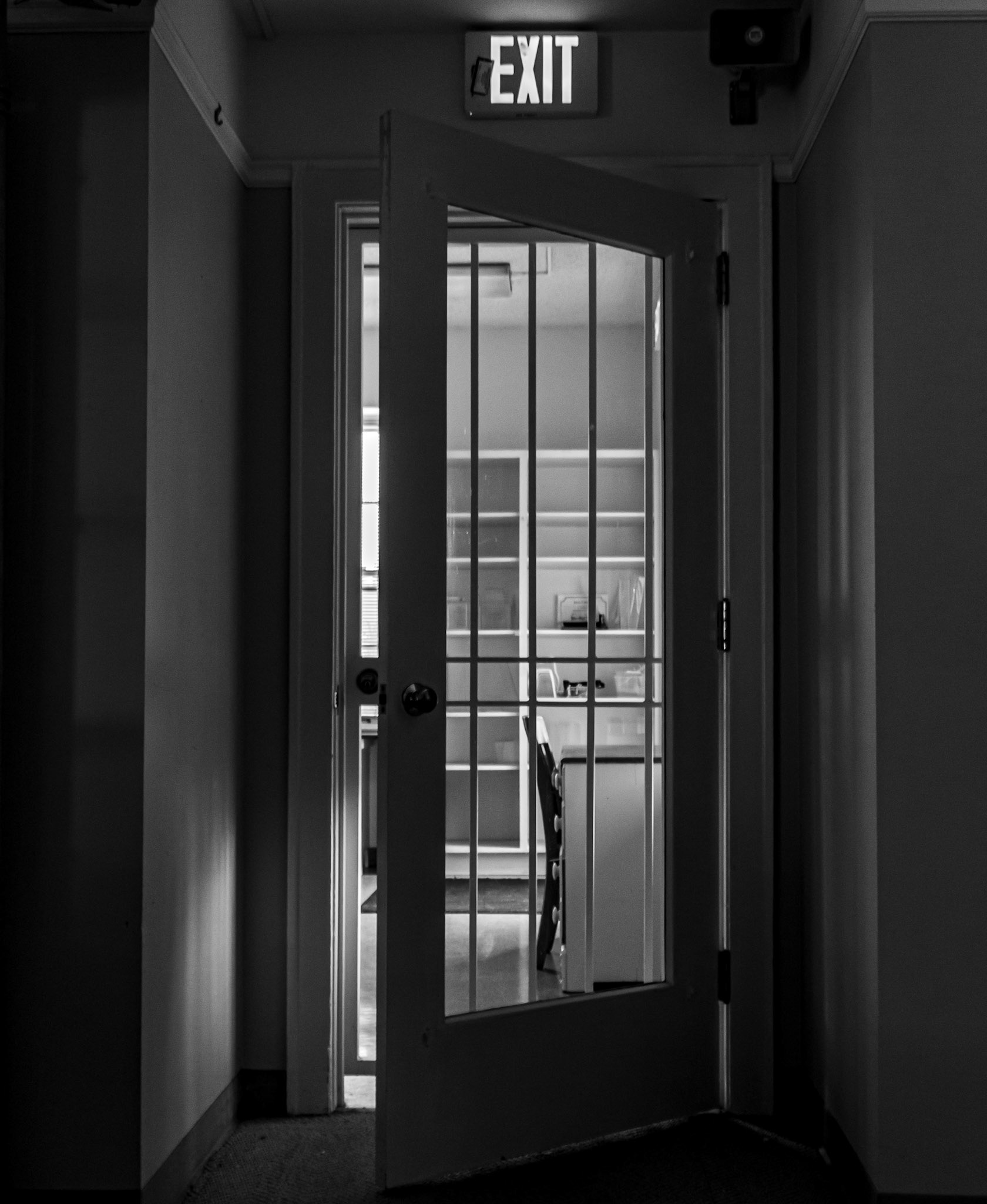 October 30. Blocked Exit.  The Old Kerr Nursery, Albertina Kerr Centers, Portland, Oregon, United States