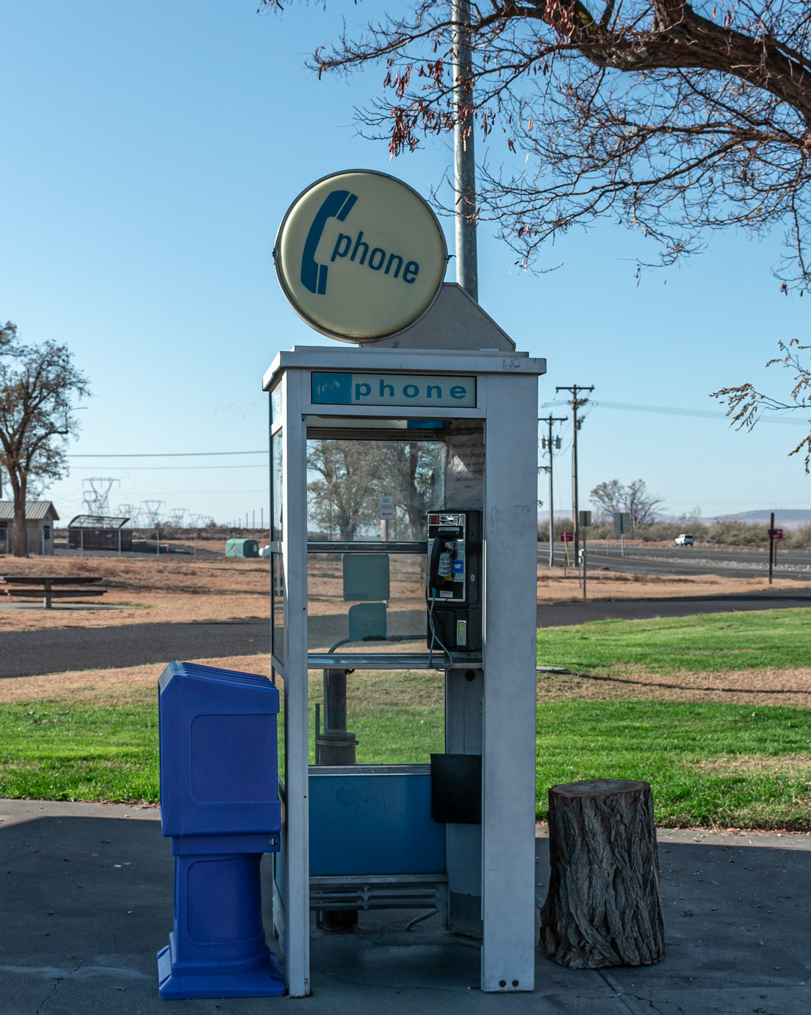 November 1. Still Standing.  Boardman Rest Area, I-84 Eastbound, Boardman, Oregon, United States
