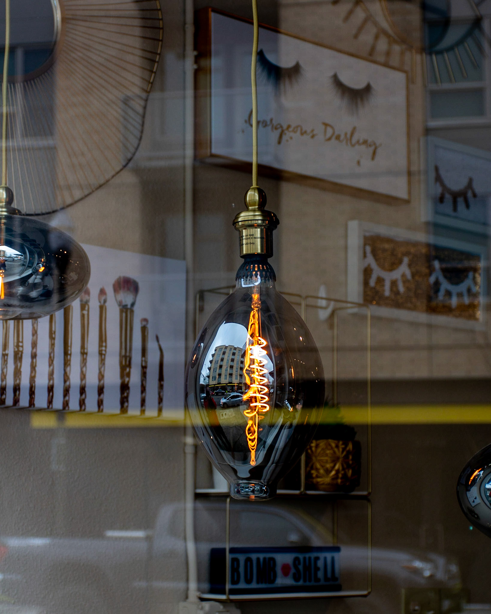 March 1. Reflections and Lights.  Bombshell, Vancouver, Washington, United States