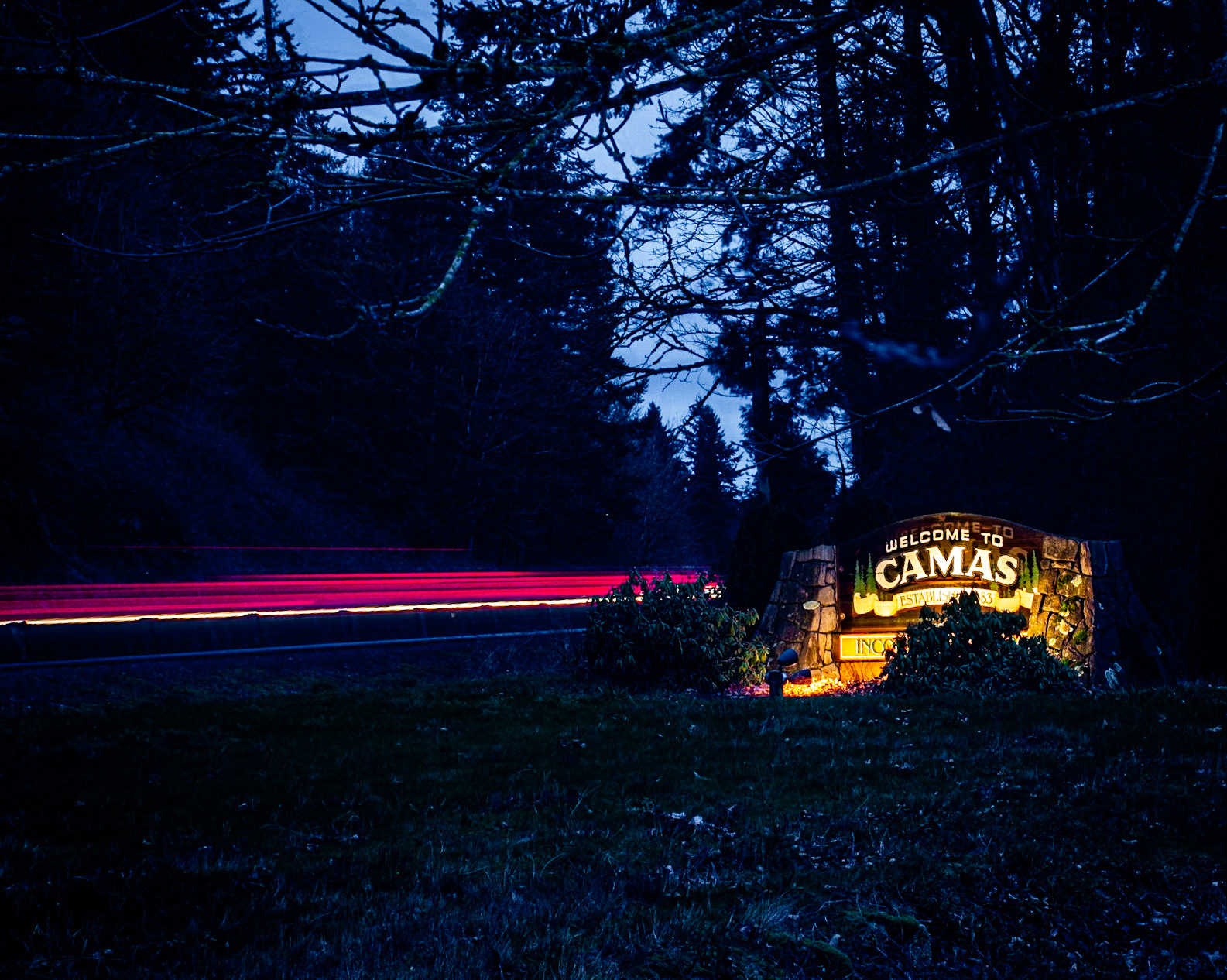January 28. Evening Commute.  SW Sixth Avenue, Camas, Washington, United States