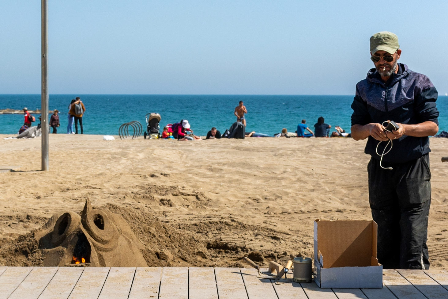 Barceloneta Beach, Barcelona, Catalonia, Spain