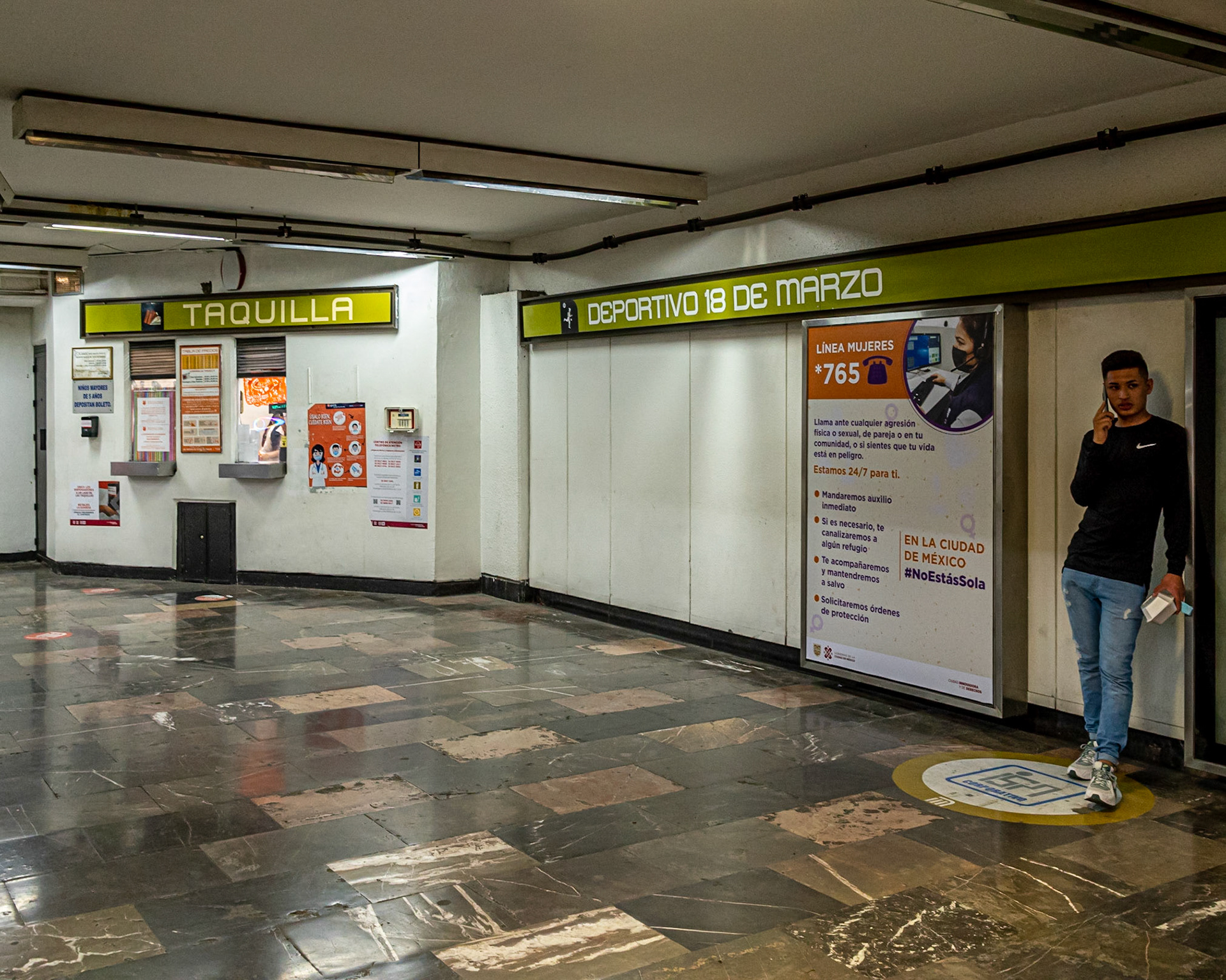 Deportivo 18 de Marzo Station, CDMX Metro, Mexico City, Mexico