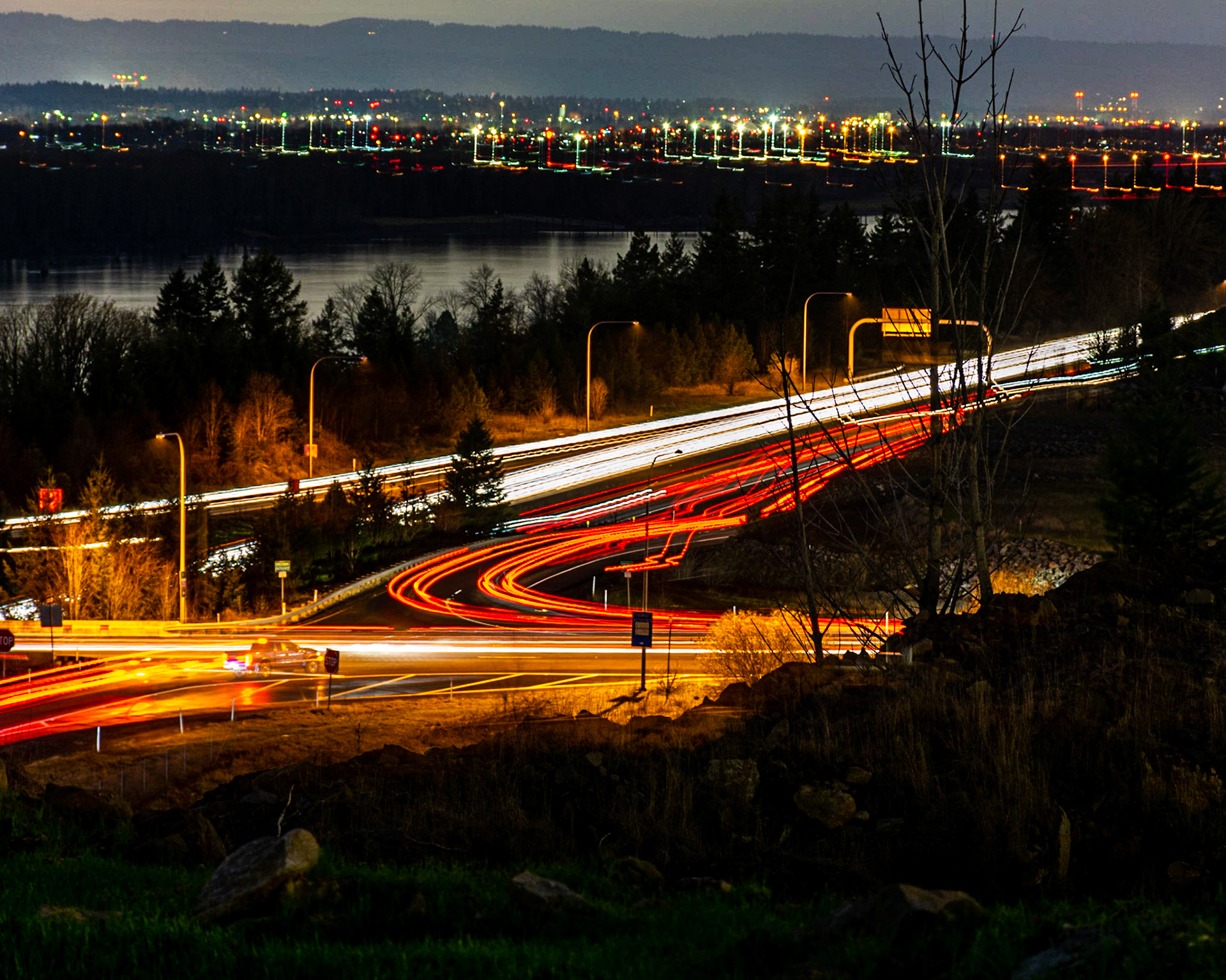 February 4. Light Commute.  Columbia Palisades, Camas, Washington, United States